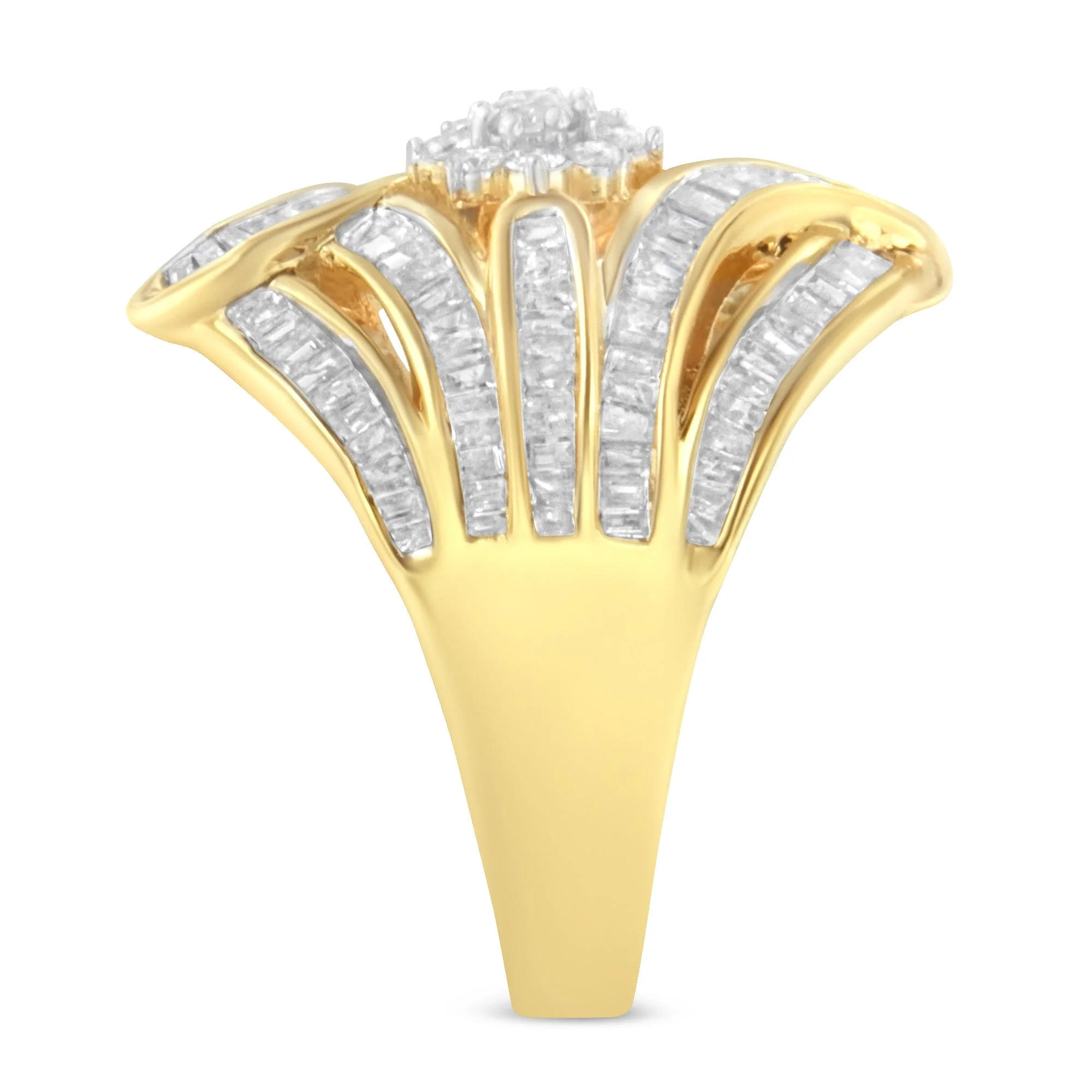10K Yellow Gold Diamond Ring (1 Cttw, I-J Color, I2-I3 Clarity) - Size 7 - Image 10