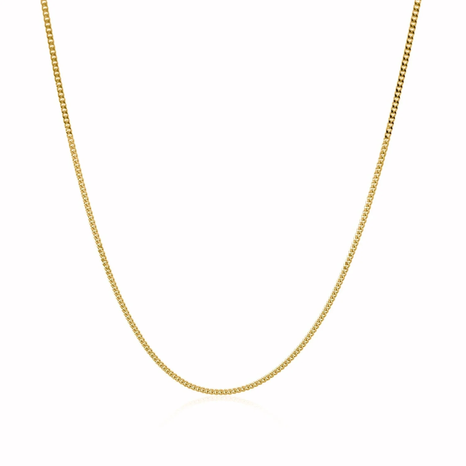 10k Yellow Gold Gourmette Chain 1.0mm - Image 5