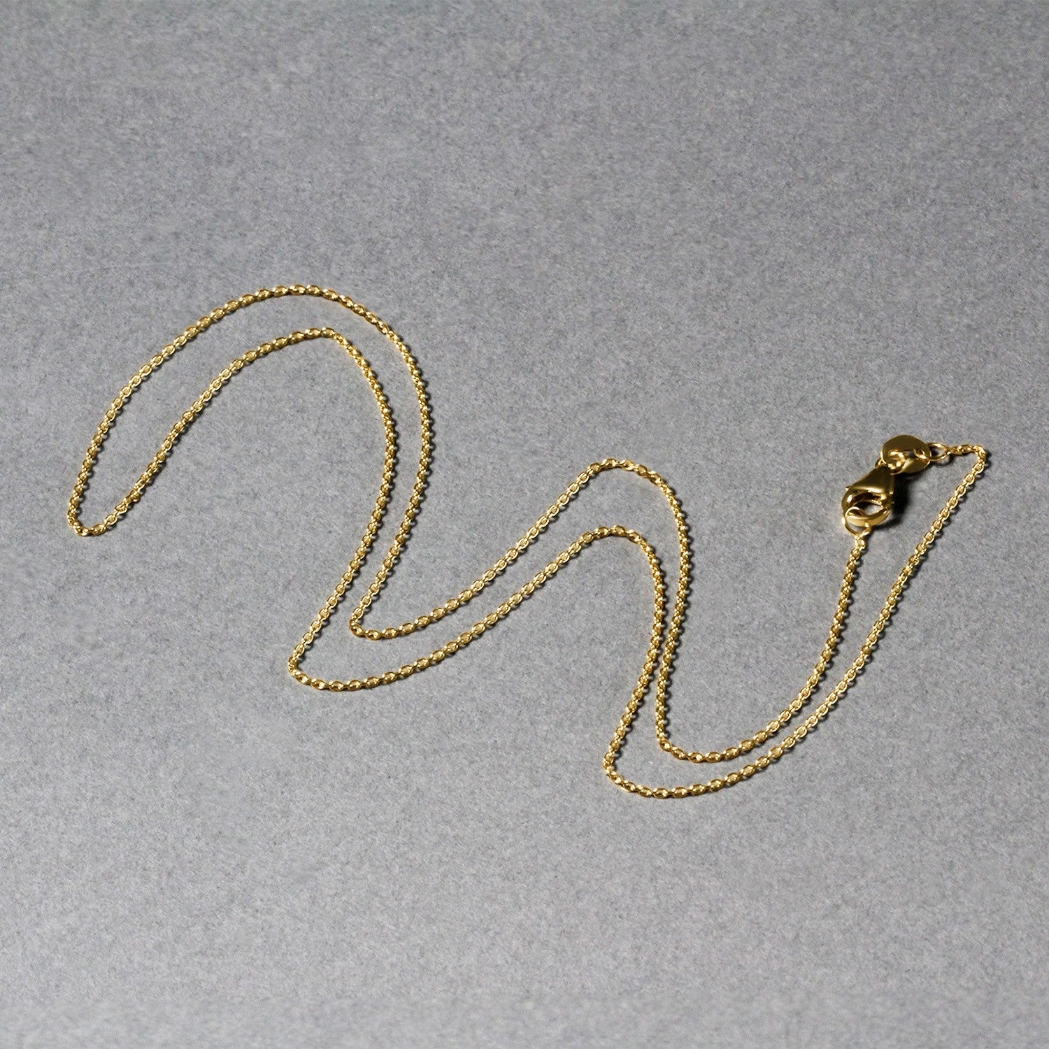 10k Yellow Gold Oval Cable Link Chain (0.97 mm) - Image 8