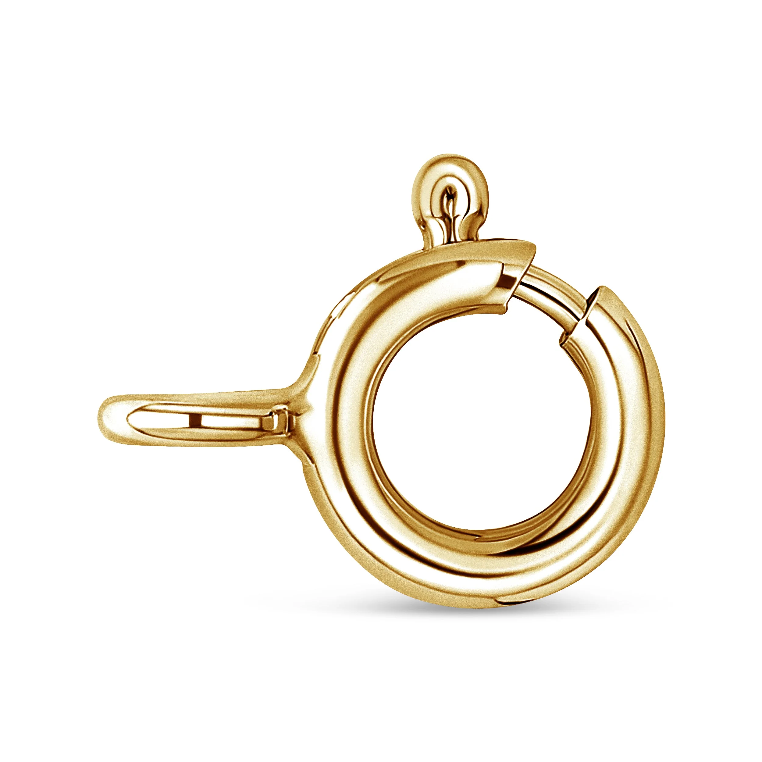 10K Yellow Gold Plated .925 Sterling Silver 4 Cttw Diamond Circle Hoop 18" Pendant Necklace (J-K Color, I1-I2 Clarity) - Image 13
