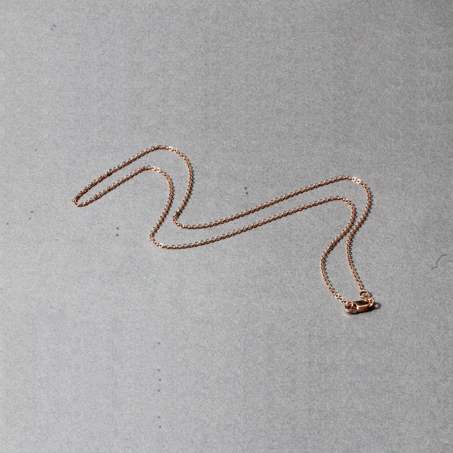 14k Rose Gold Round Cable Link Chain (1.25 mm) - Image 11