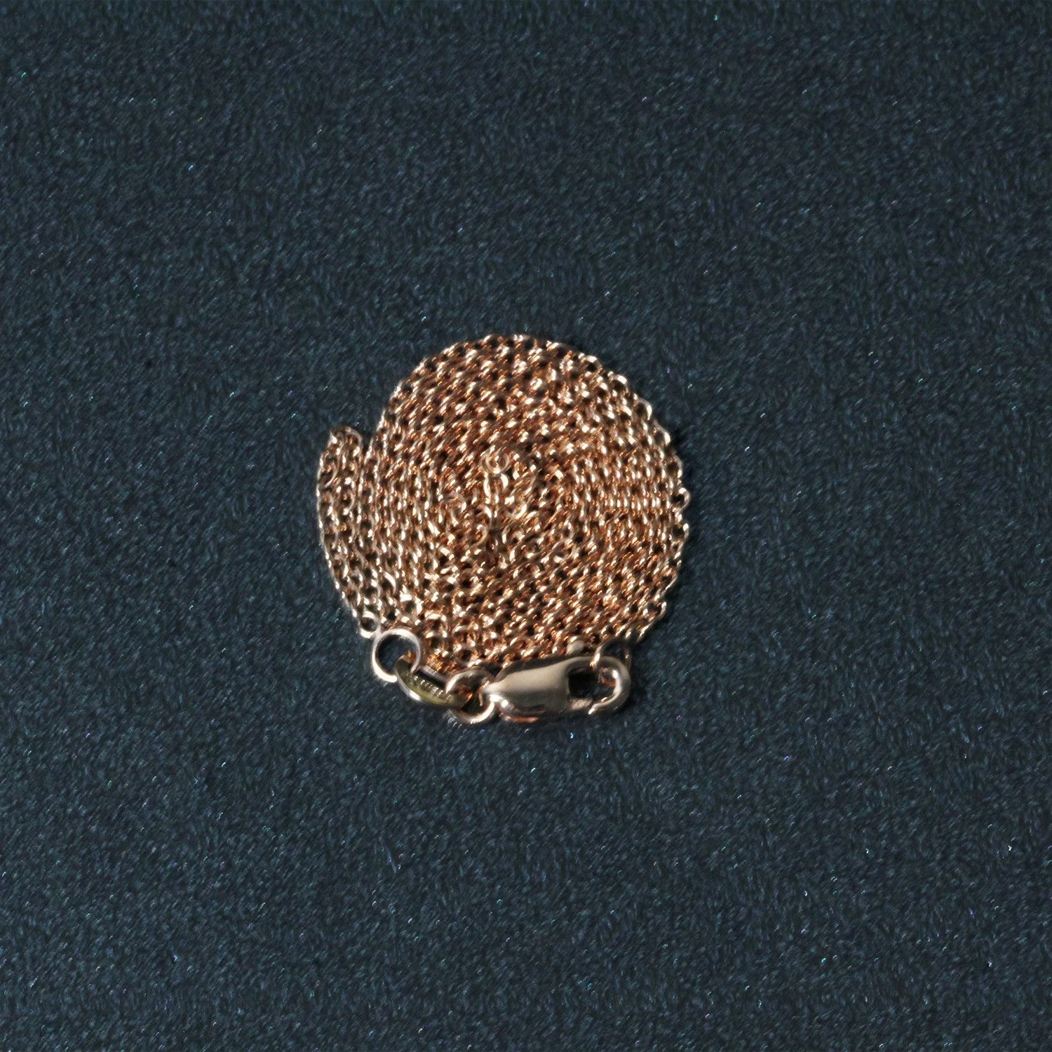 14k Rose Gold Round Cable Link Chain (1.25 mm) - Image 12