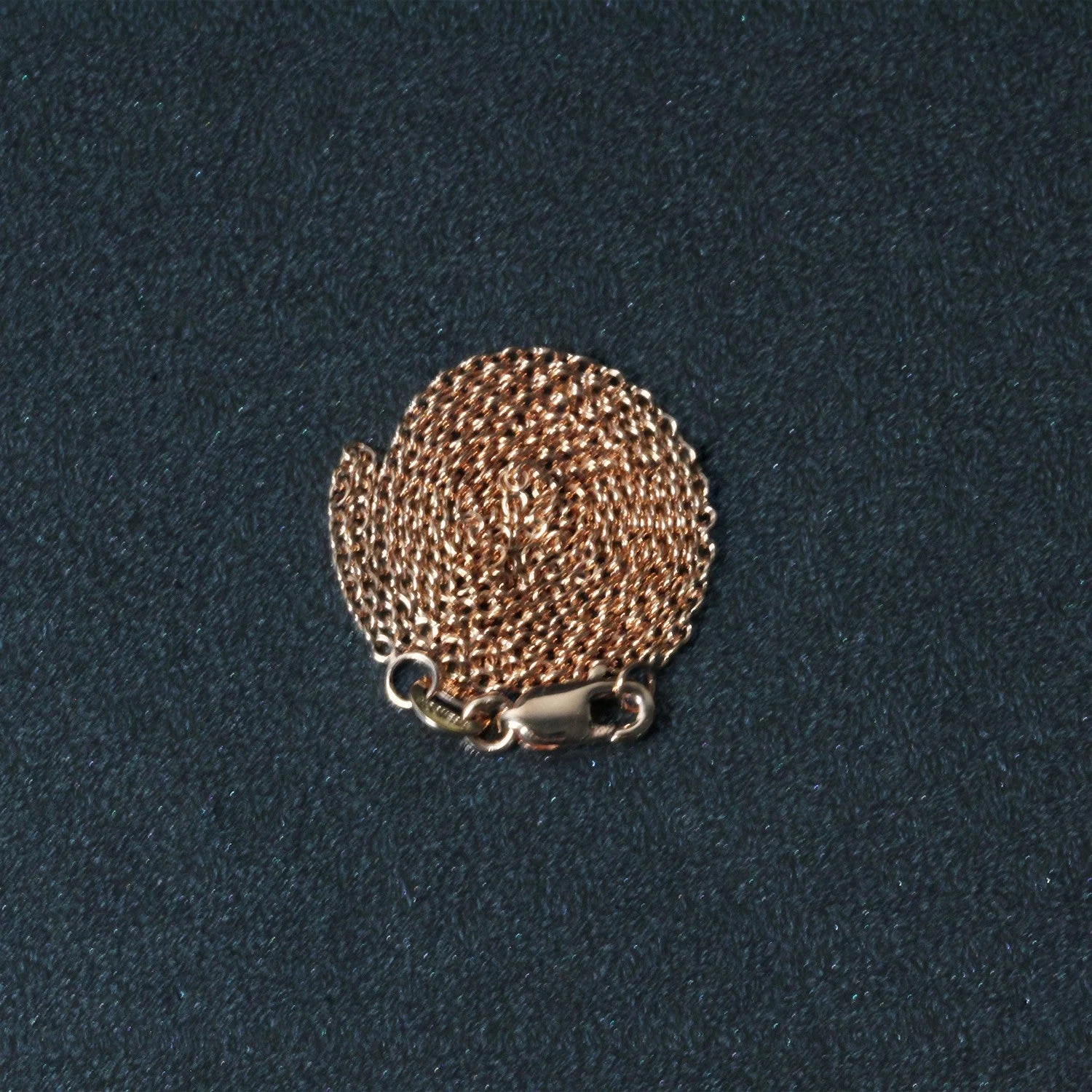 14k Rose Gold Round Cable Link Chain (1.25 mm) - Image 6