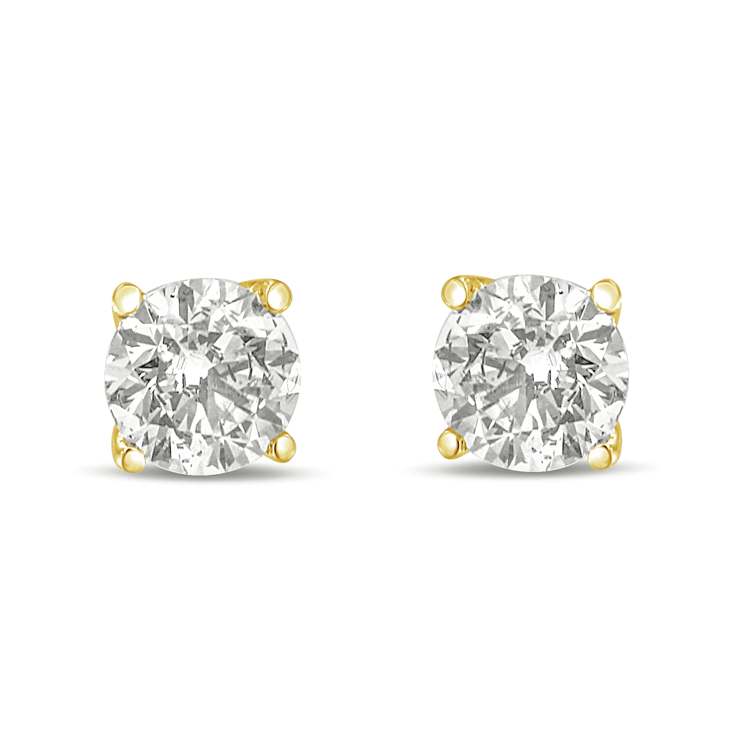 14K White Gold 1.0 Cttw Round Brilliant Cut Lab Grown White Diamond 4-Prong Classic Solitaire Stud Earrings (F-G Color, VS1-VS2 Clarity) - Image 4