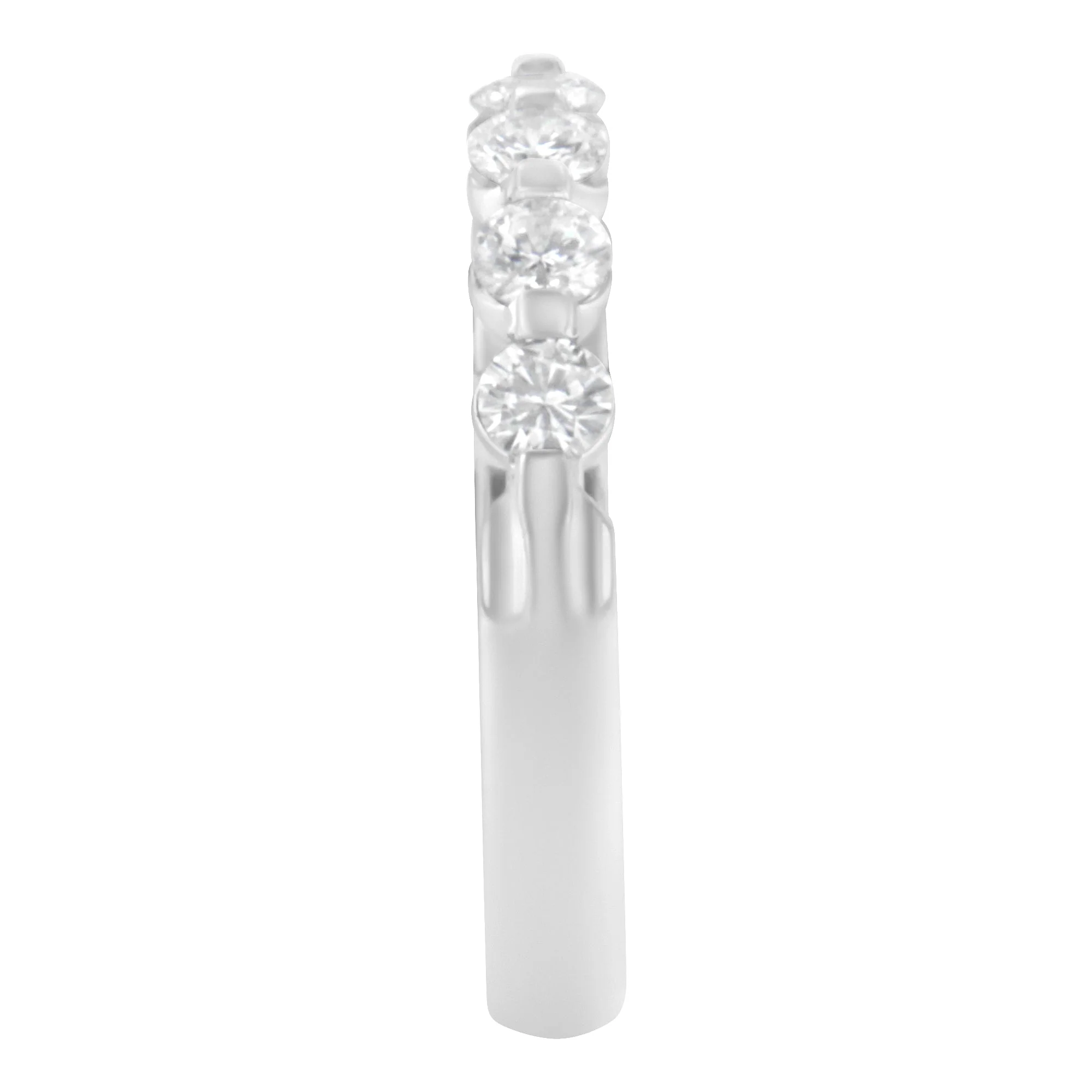 14K White Gold 1/2 cttw Diamond 5-Stone Band Ring (H-I Clarity, SI2-I1 Color) - Size 7 - Image 5