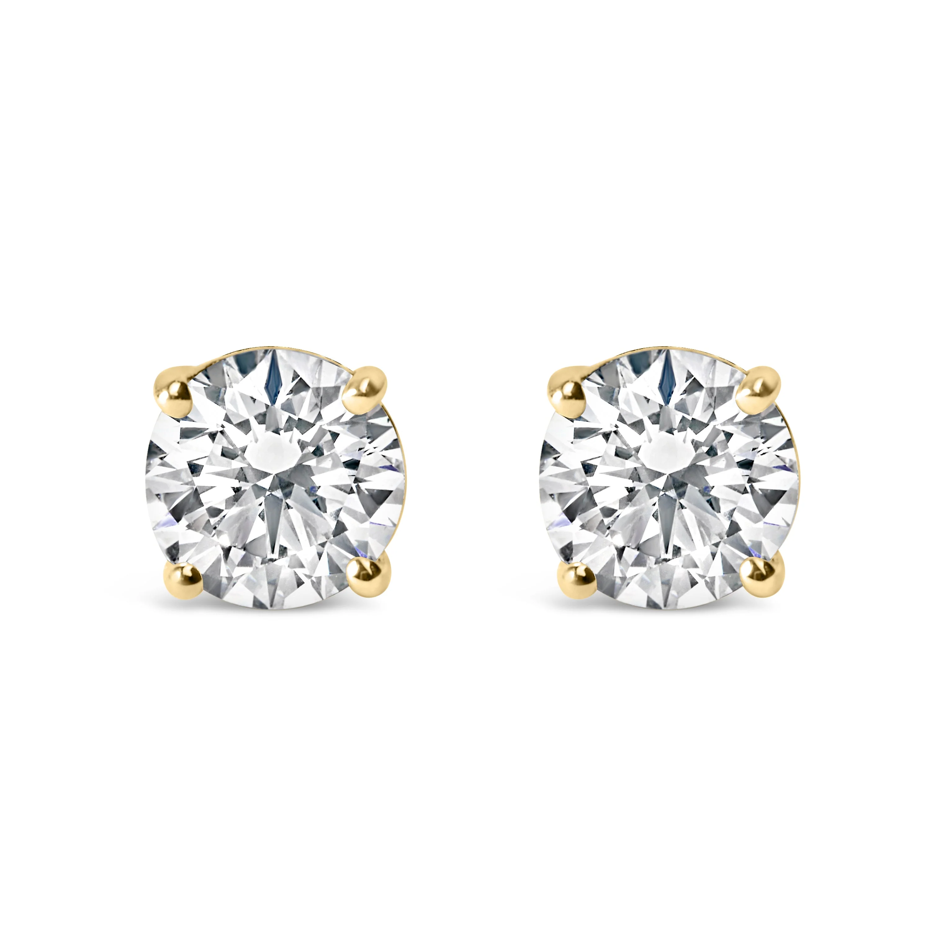 14K White Gold 2.00 Cttw Lab Grown Round Brilliant-Cut Diamond Classic 4-Prong Stud Earrings with Screw Backs (F-G color, VVS2-VS1 Clarity) - Image 8
