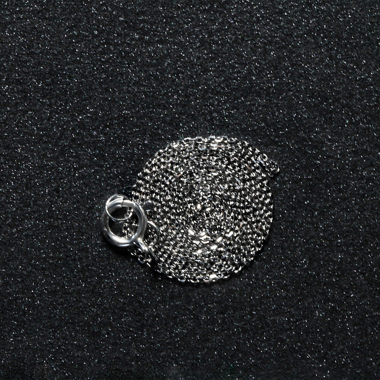 14k White Gold Diamond Cut Cable Link Chain 0.7mm - Image 6