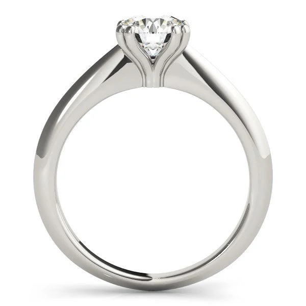 14k White Gold Double Prong Set Solitaire Diamond Engagement Ring (1 cttw) - Image 8