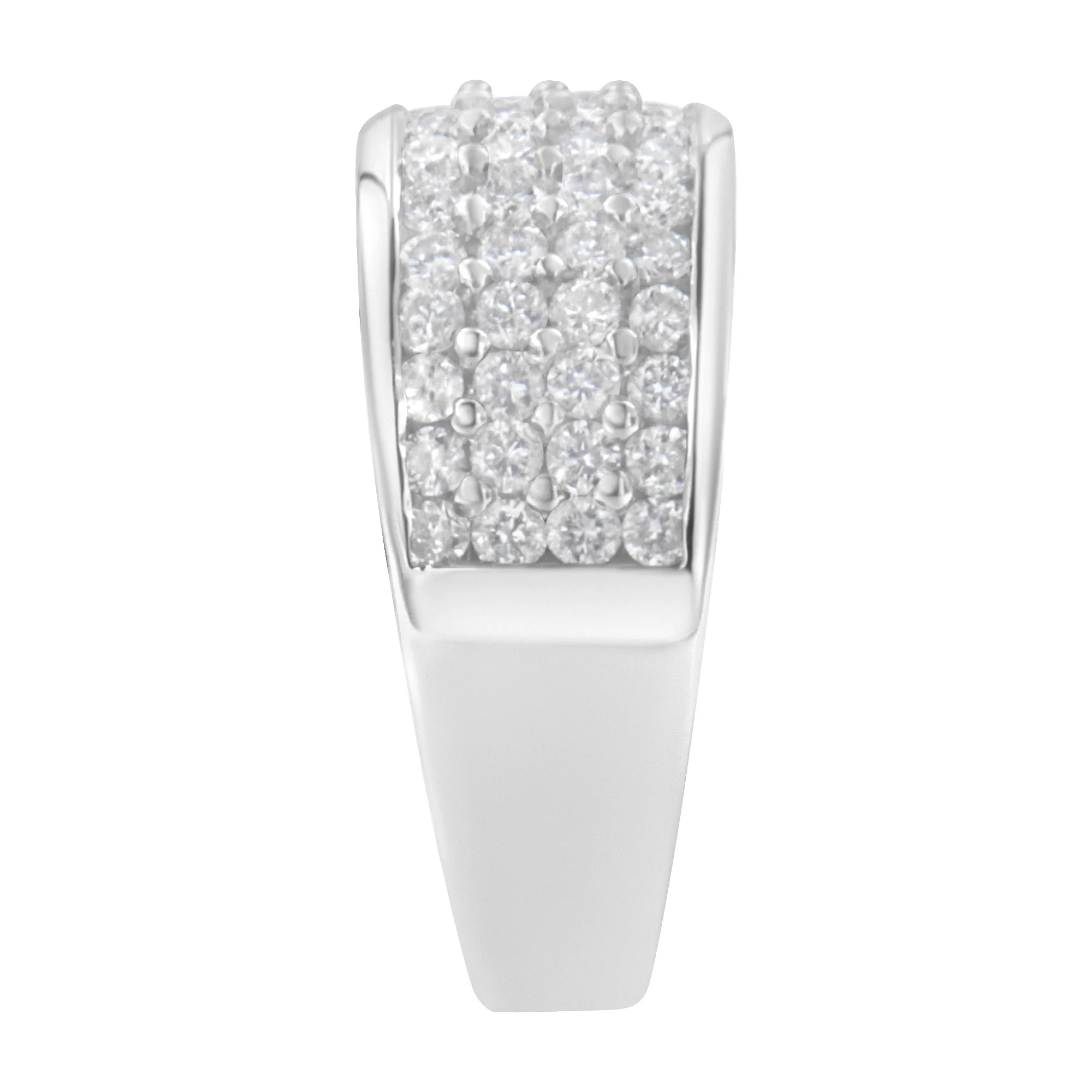 14K White Gold Round Cut Diamond Ring (1.0 Cttw, H-I Color, SI2-I1 Clarity) - Size 6-1/2 - Image 8
