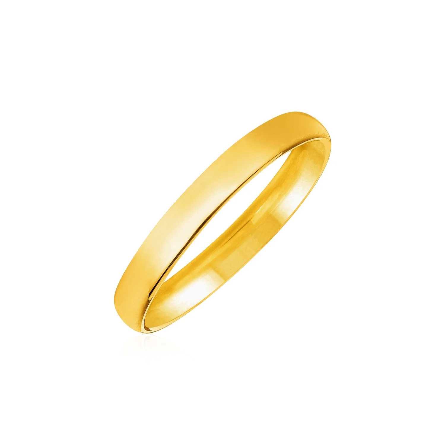 14k Yellow Gold 5mm Comfort Fit Wedding Band - Image 2