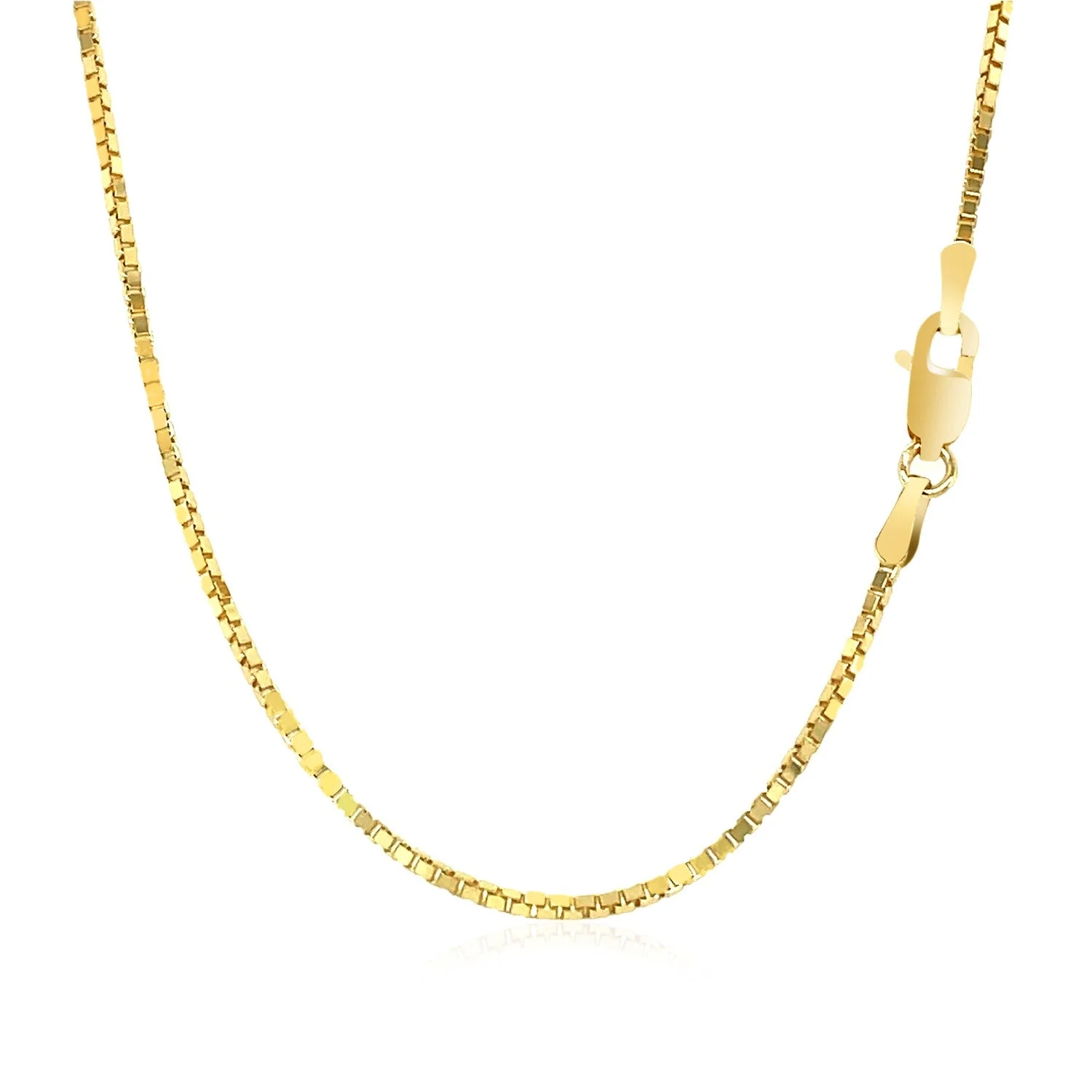 14k Yellow Gold Classic Box Chain 1.1mm - Image 9