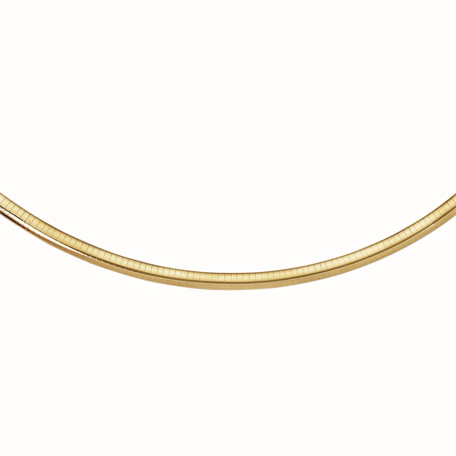 14k Yellow Gold Classic Omega Style Chain (6 mm) - Image 5