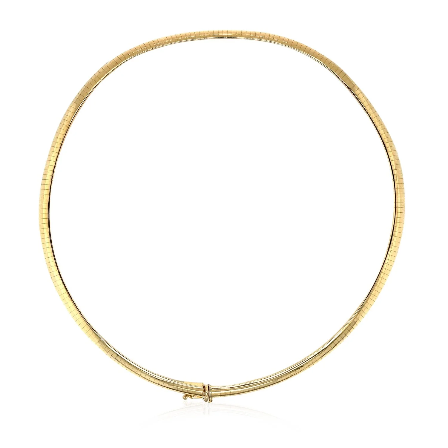 14k Yellow Gold Classic Omega Style Chain (6 mm) - Image 7