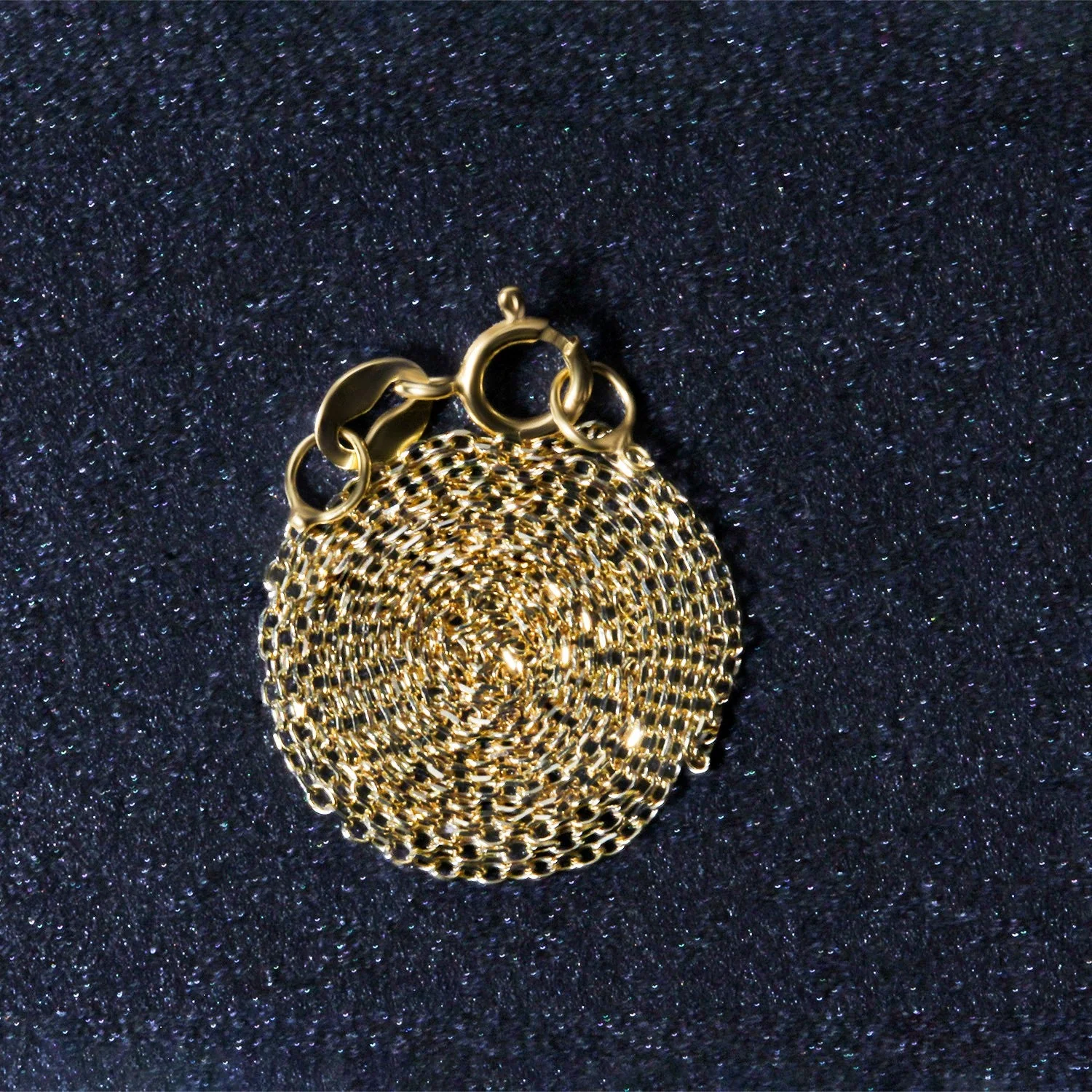 14k Yellow Gold Diamond Cut Cable Link Chain 0.8mm - Image 12