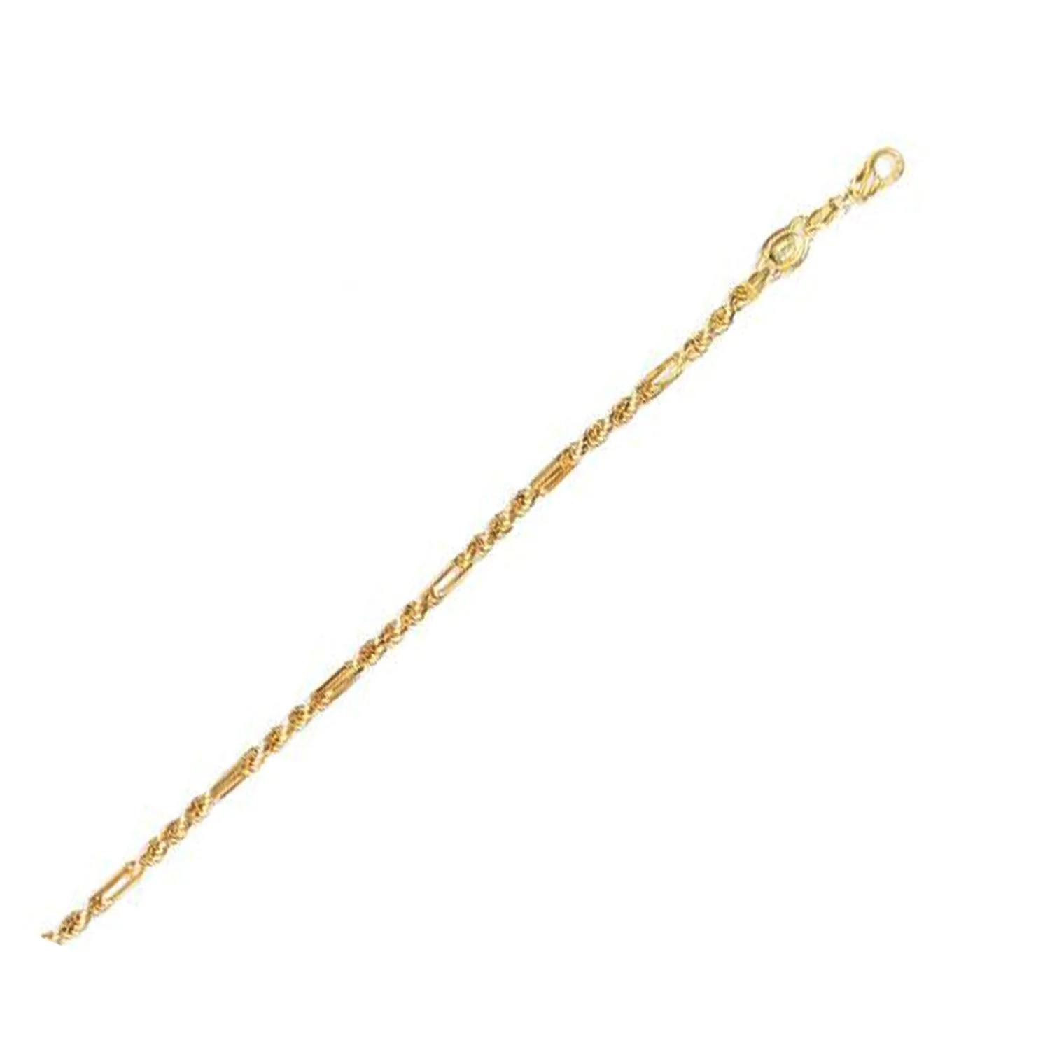 14k Yellow Gold Figa Rope Chain (3.00 mm) - Image 3