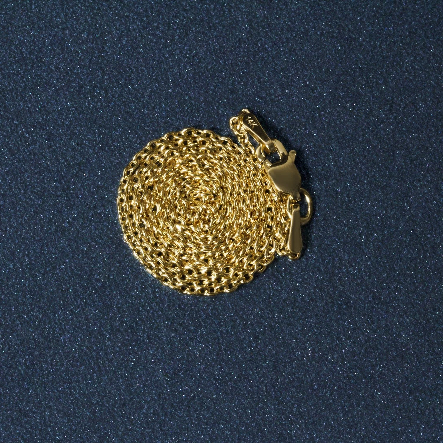 14k Yellow Gold Forsantina Lite Cable Link Chain 1.5mm - Image 12
