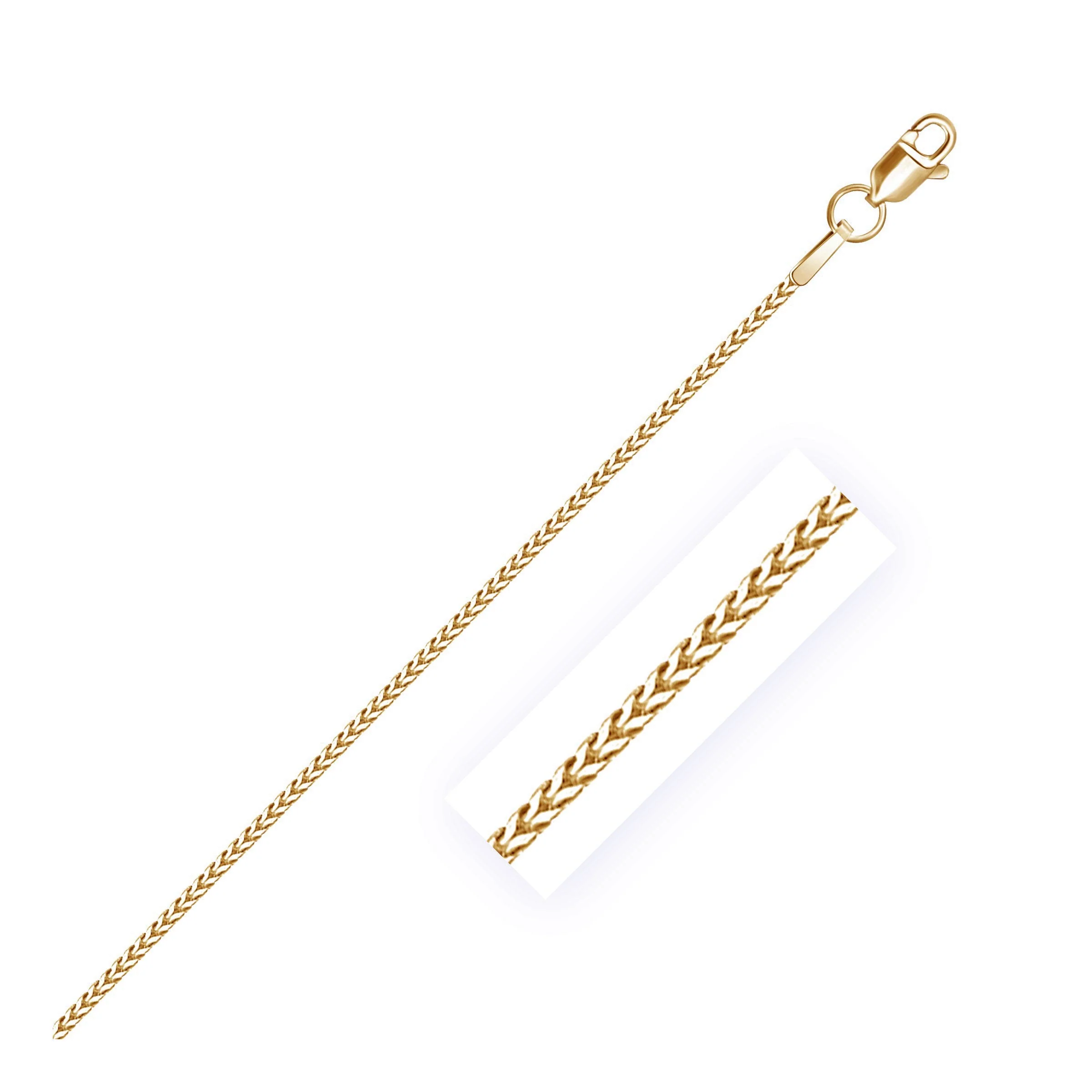 14k Yellow Gold Franco Chain 0.9mm - Image 7