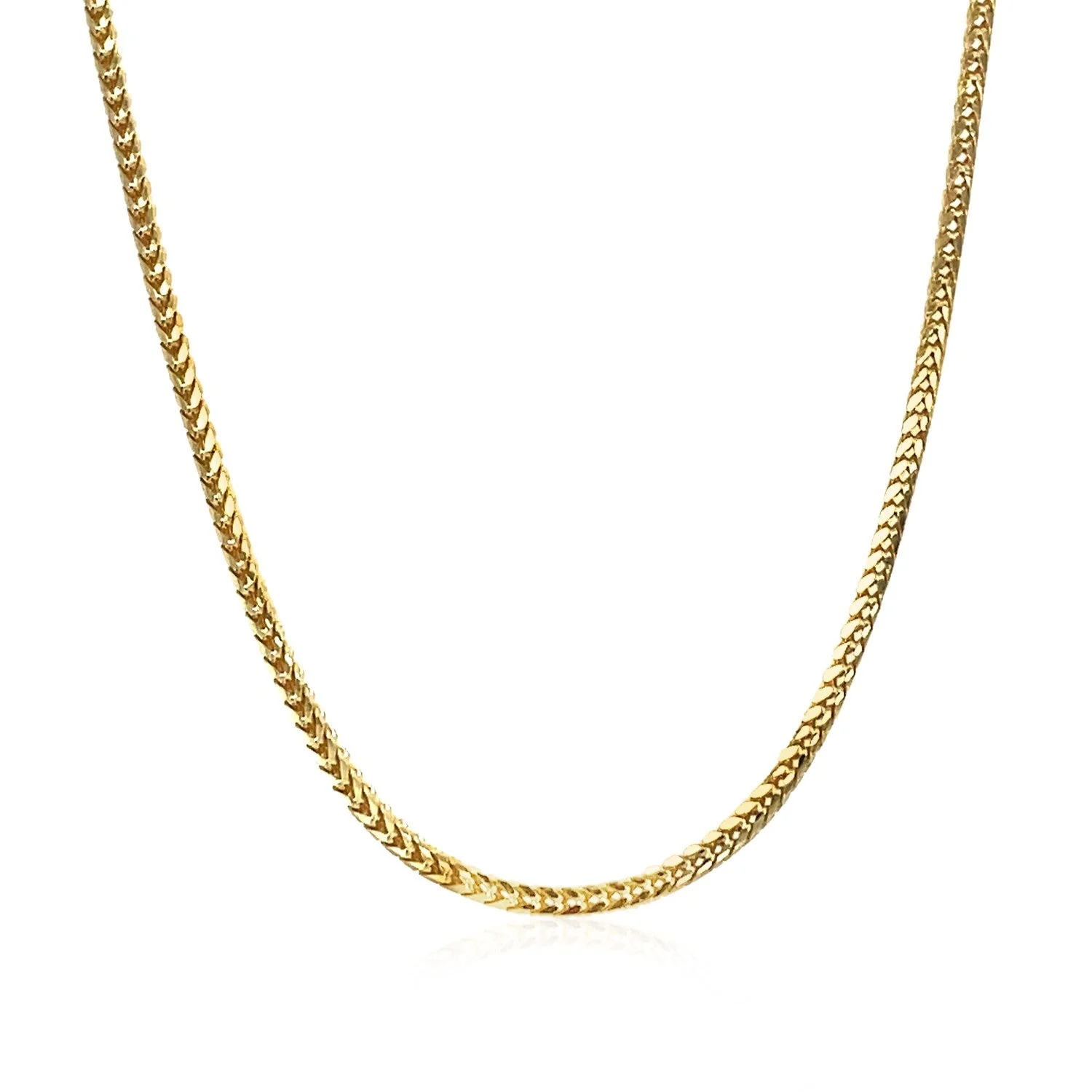 14k Yellow Gold Franco Chain 1.8mm - Image 8