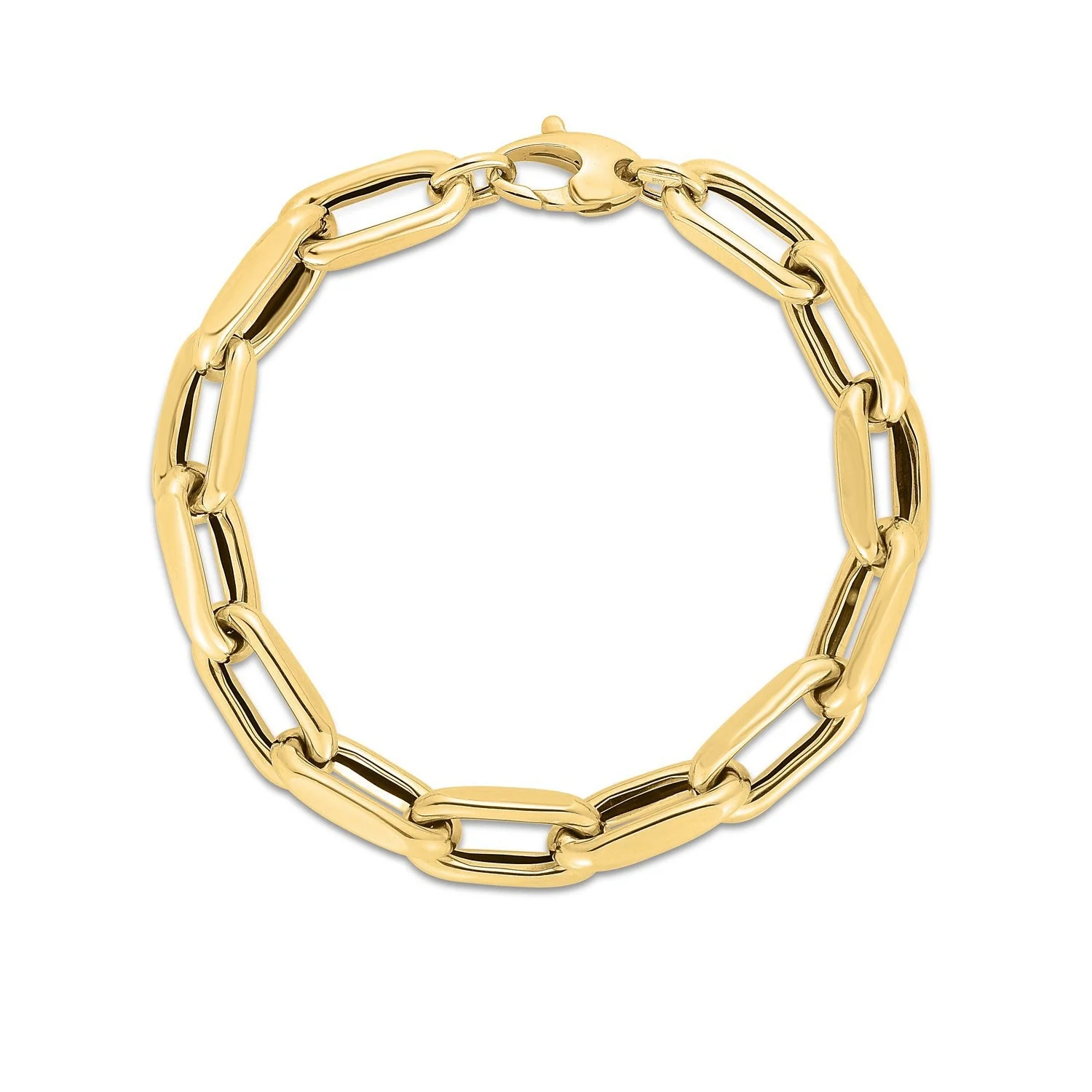 14k Yellow Gold French Cable Link Bracelet (9.00 mm) - Image 2