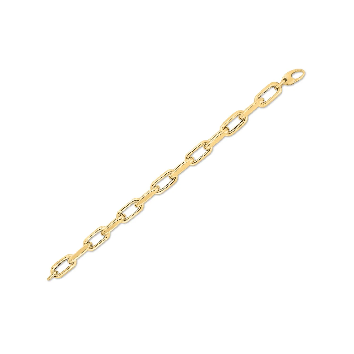 14k Yellow Gold French Cable Link Bracelet (9.00 mm) - Image 3
