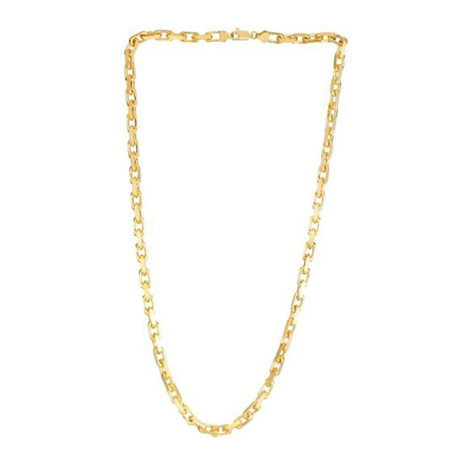 14k Yellow Gold French Cable Link Chain (4.80 mm) - Image 3