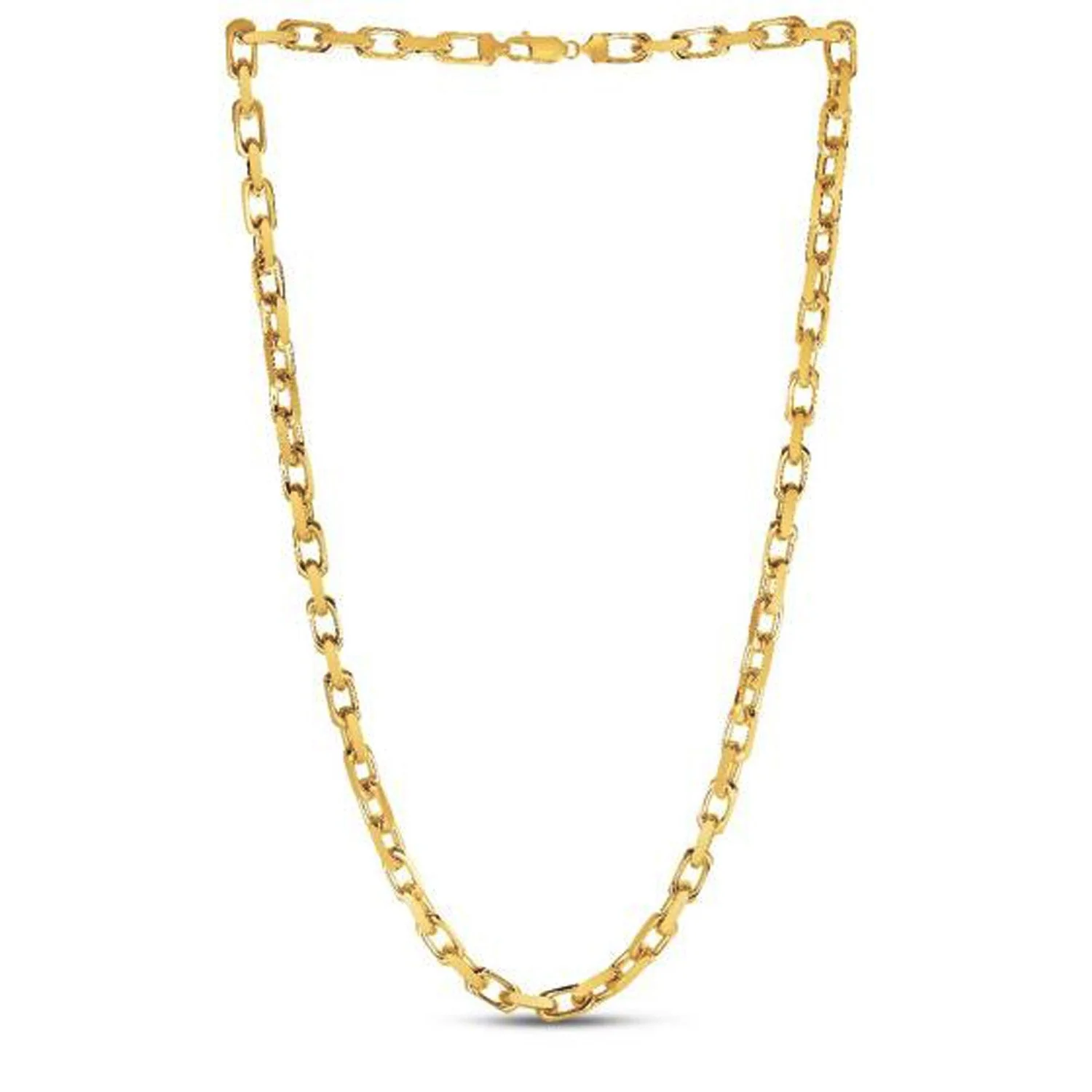 14k Yellow Gold French Cable Link Chain (6.10 mm) - Image 7