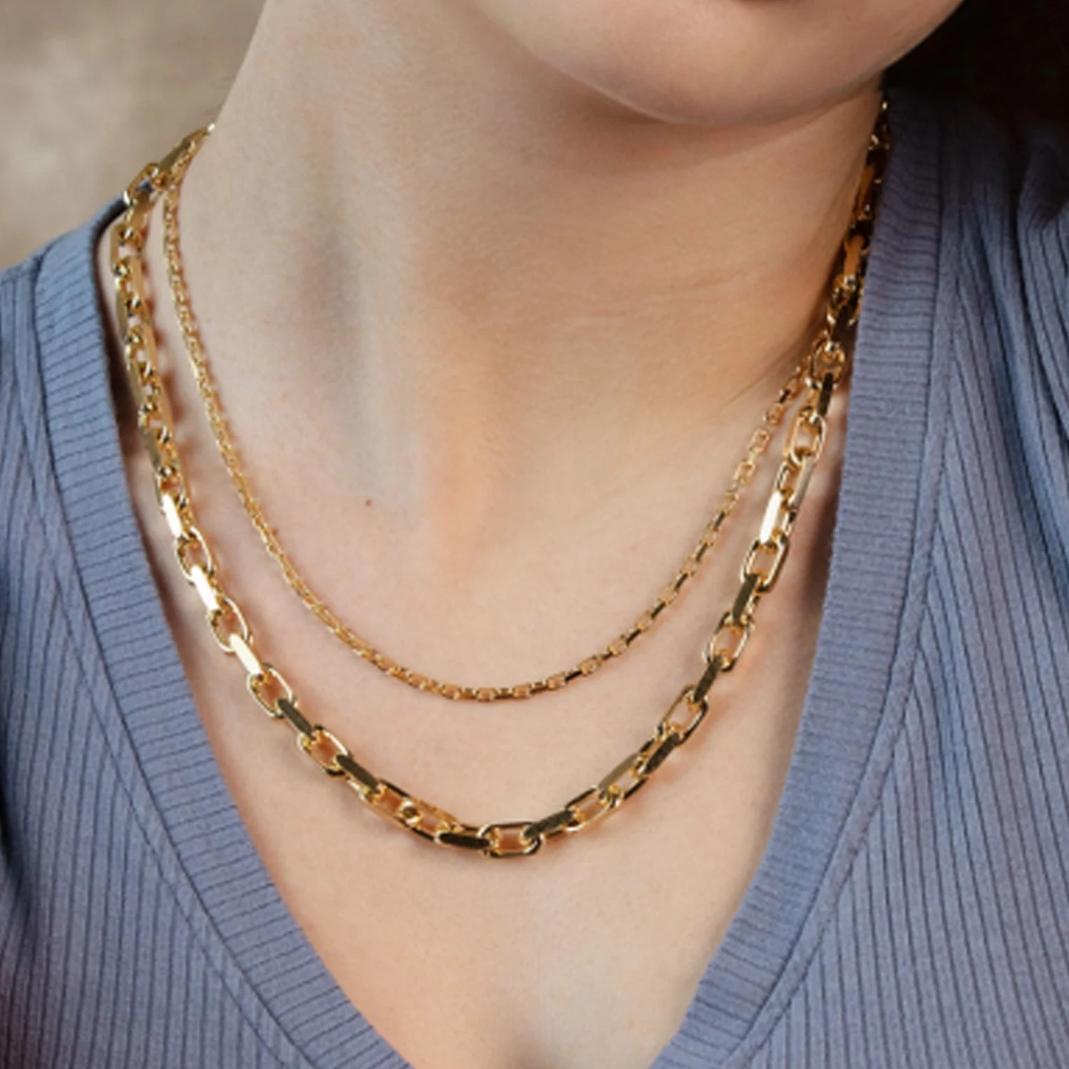 14k Yellow Gold French Cable Link Chain (6.10 mm) - Image 8