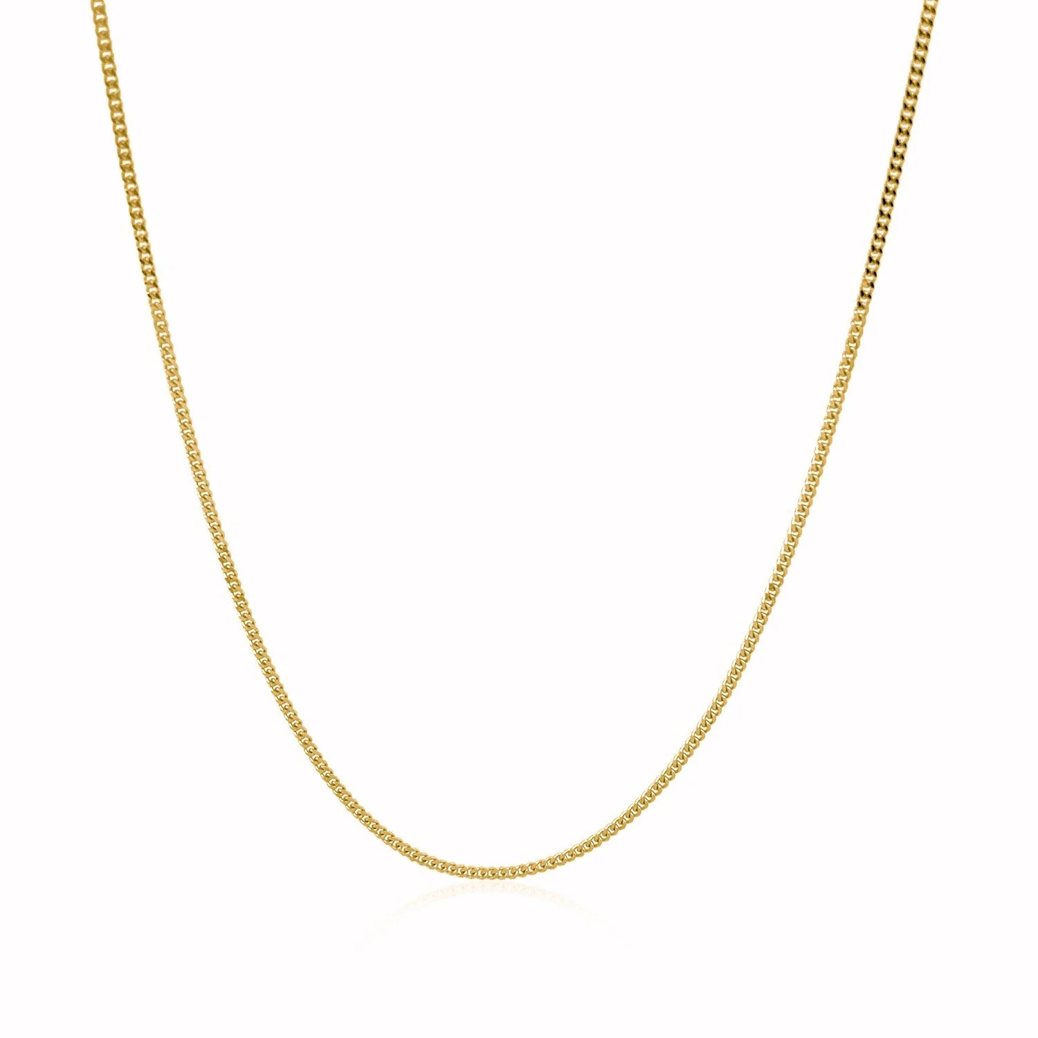14k Yellow Gold Gourette Chain 1.0mm - Image 2