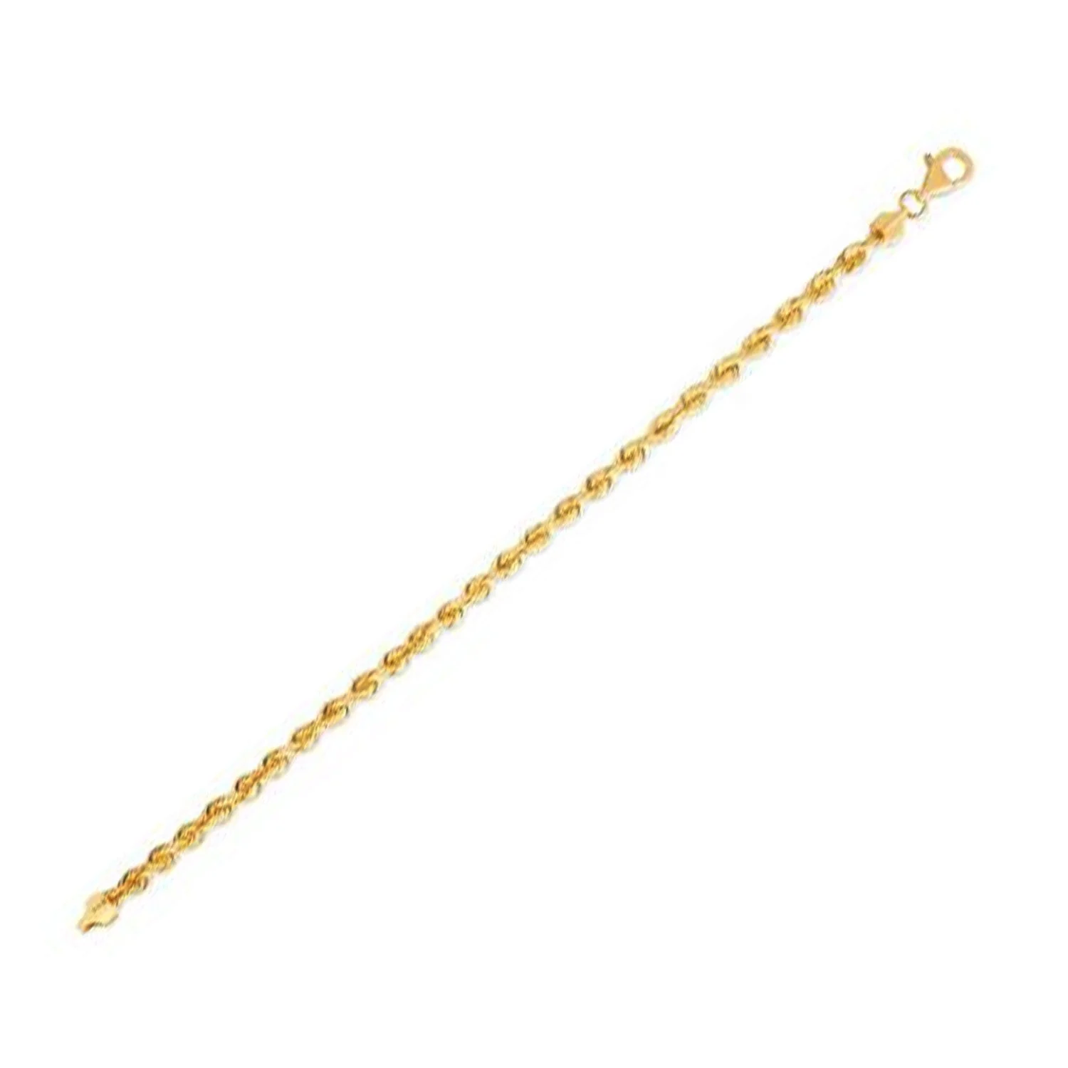 14k Yellow Gold Light Rope Chain (4.30 mm) - Image 5