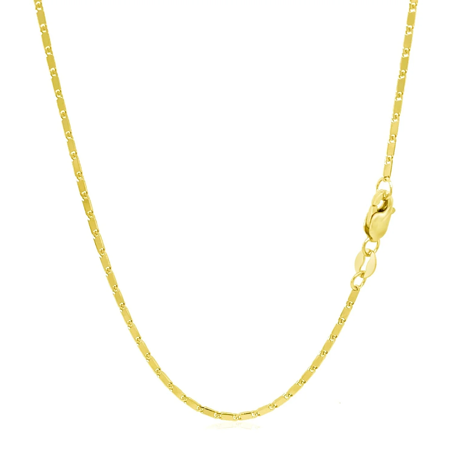 14k Yellow Gold Lumina Pendant Chain 1.0mm - Image 10