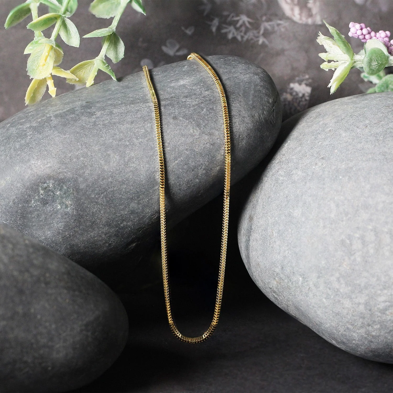 14k Yellow Gold Milano Chain 1.1mm - Image 4