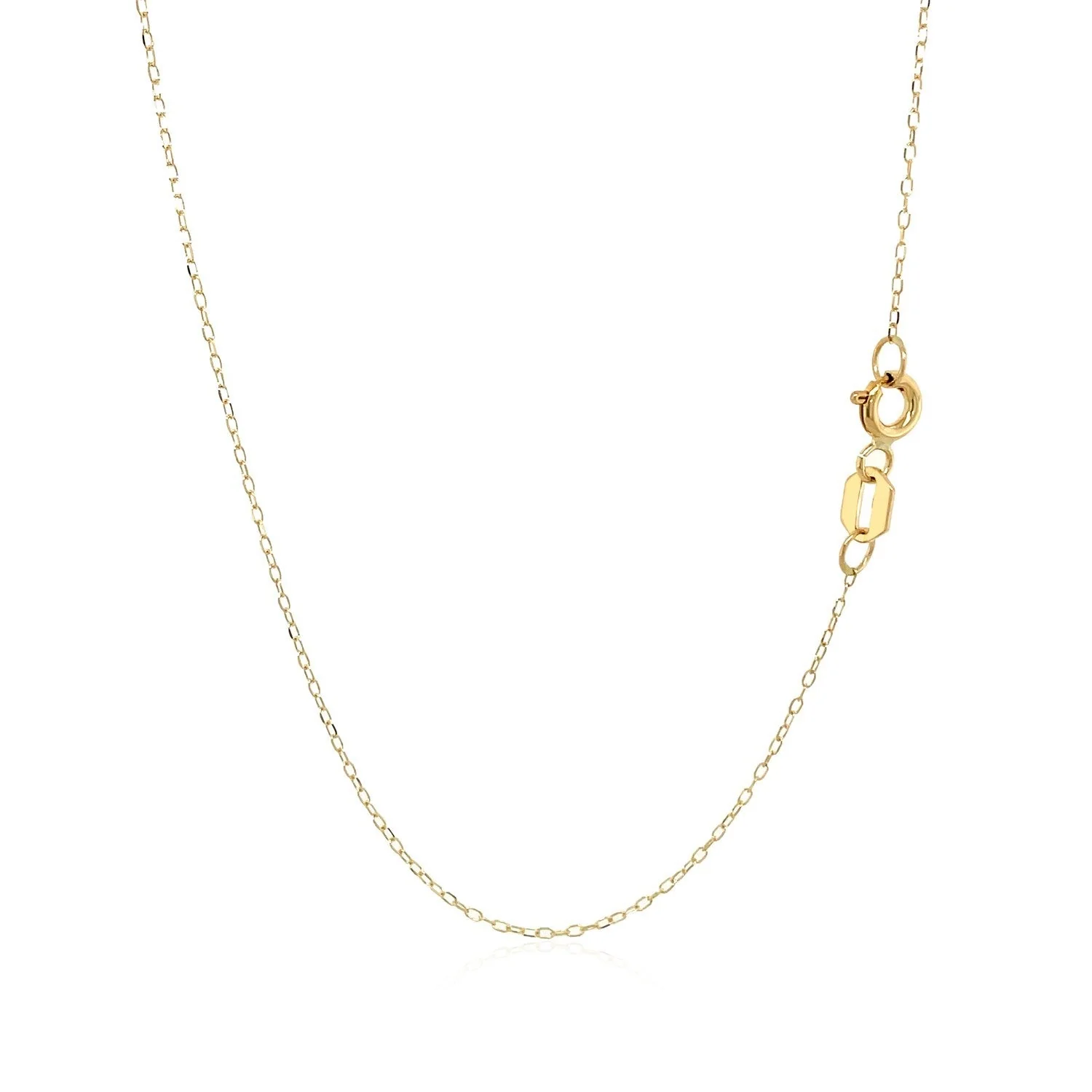 14k Yellow Gold Necklace with Cat Symbol in Mother of Pearl - Image 7