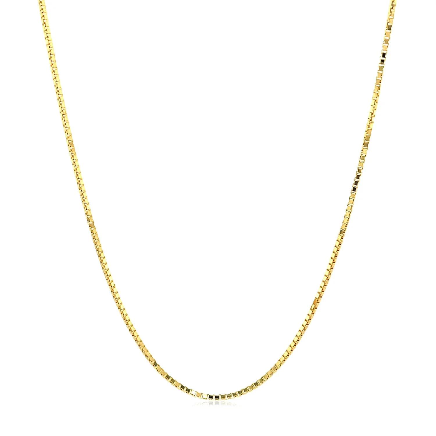 14k Yellow Gold Octagonal Box Chain 1.0mm - Image 8