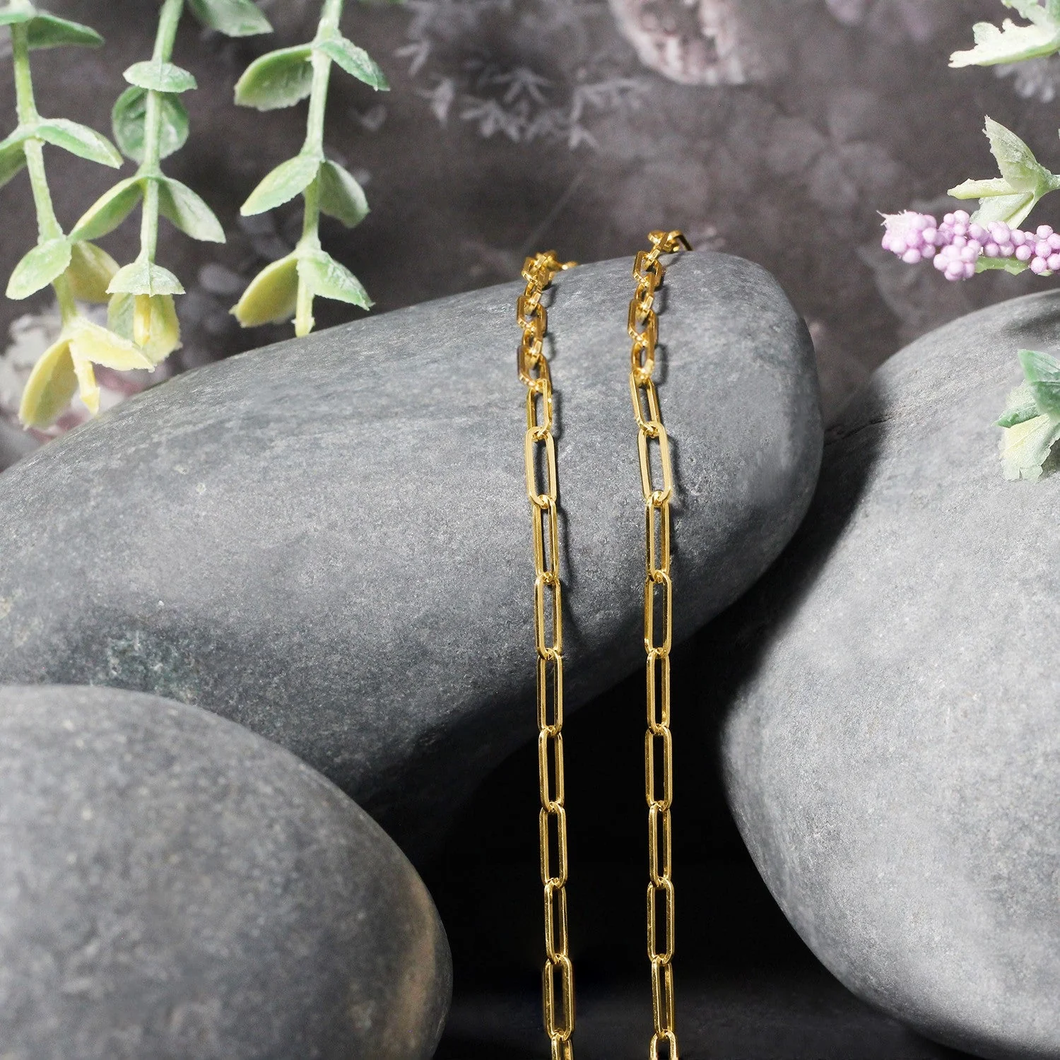 14K Yellow Gold Paperclip Chain (2.5mm) - Image 11