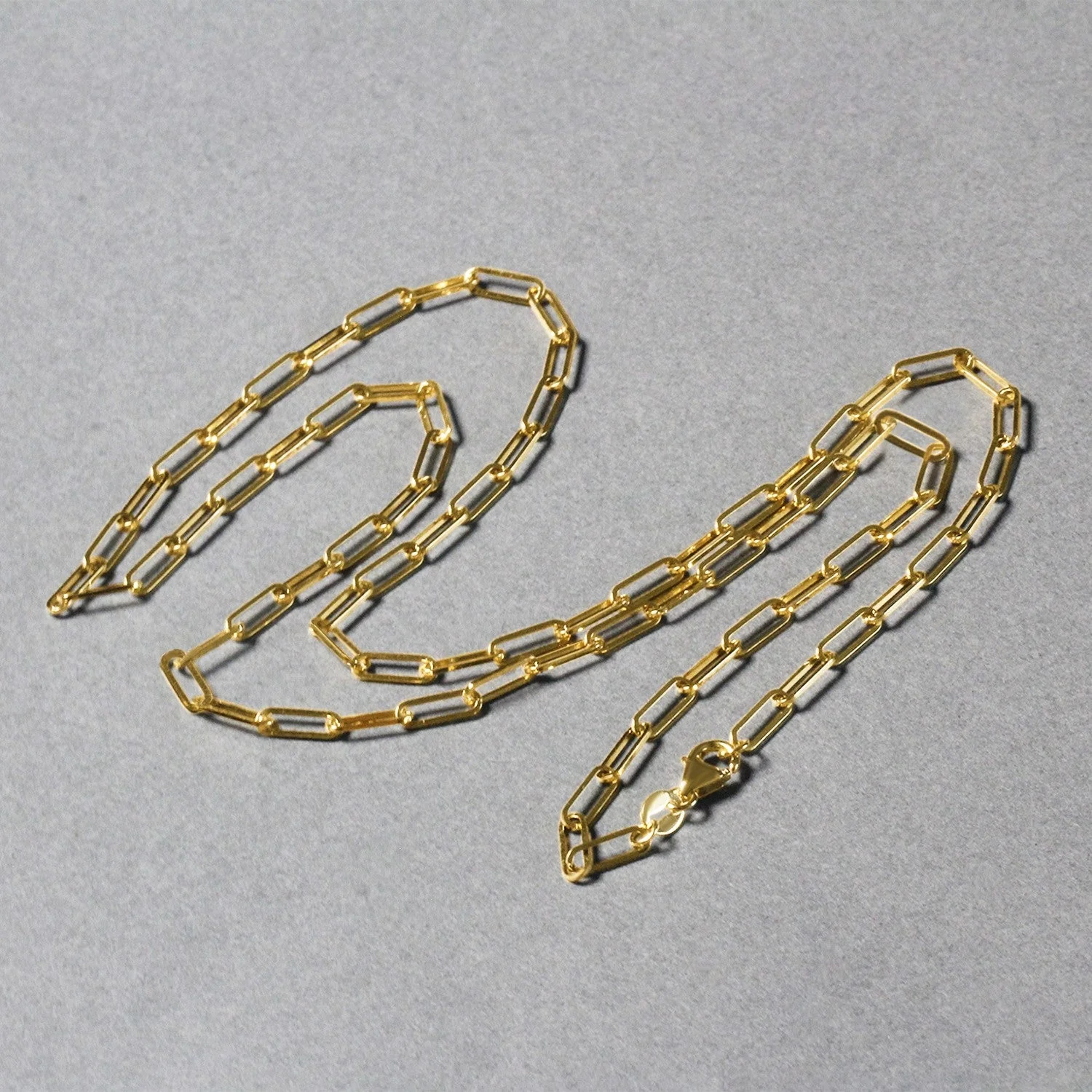 14K Yellow Gold Paperclip Chain (2.5mm) - Image 12