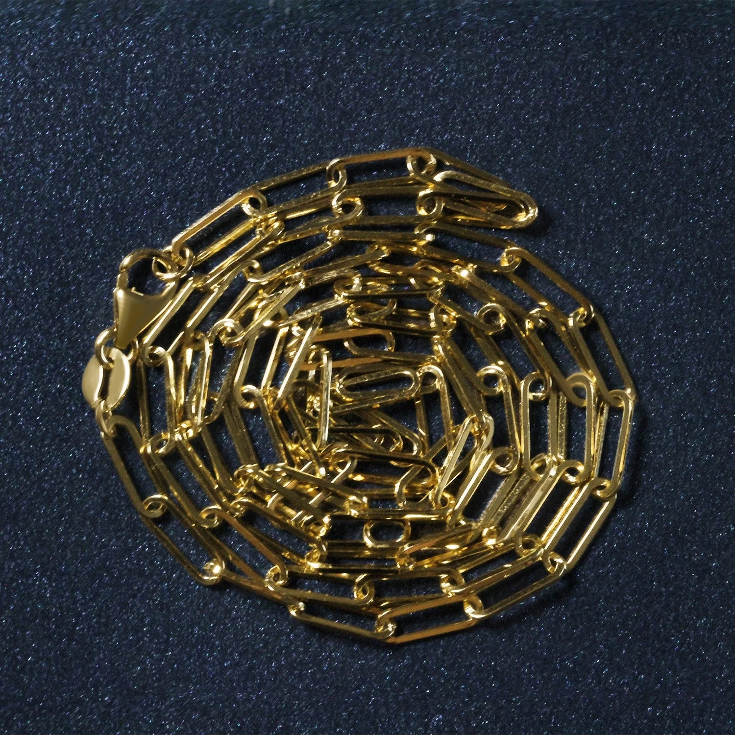 14K Yellow Gold Paperclip Chain (2.5mm) - Image 13