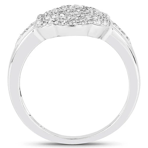 14K Yellow Gold Plated 0.29 Carat Genuine White Diamond .925 Sterling Silver Ring - Image 5