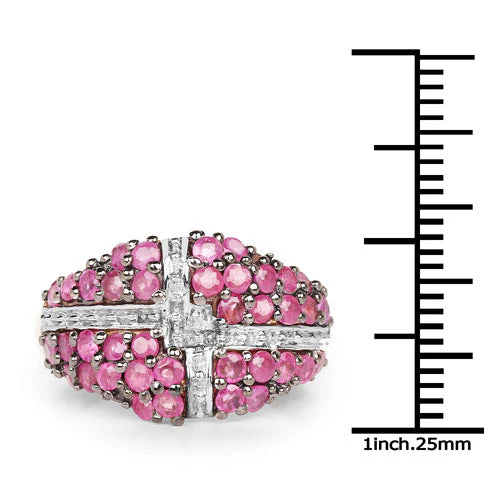 14K Yellow Gold Plated 1.70 Carat Genuine Ruby .925 Sterling Silver Ring - Image 6