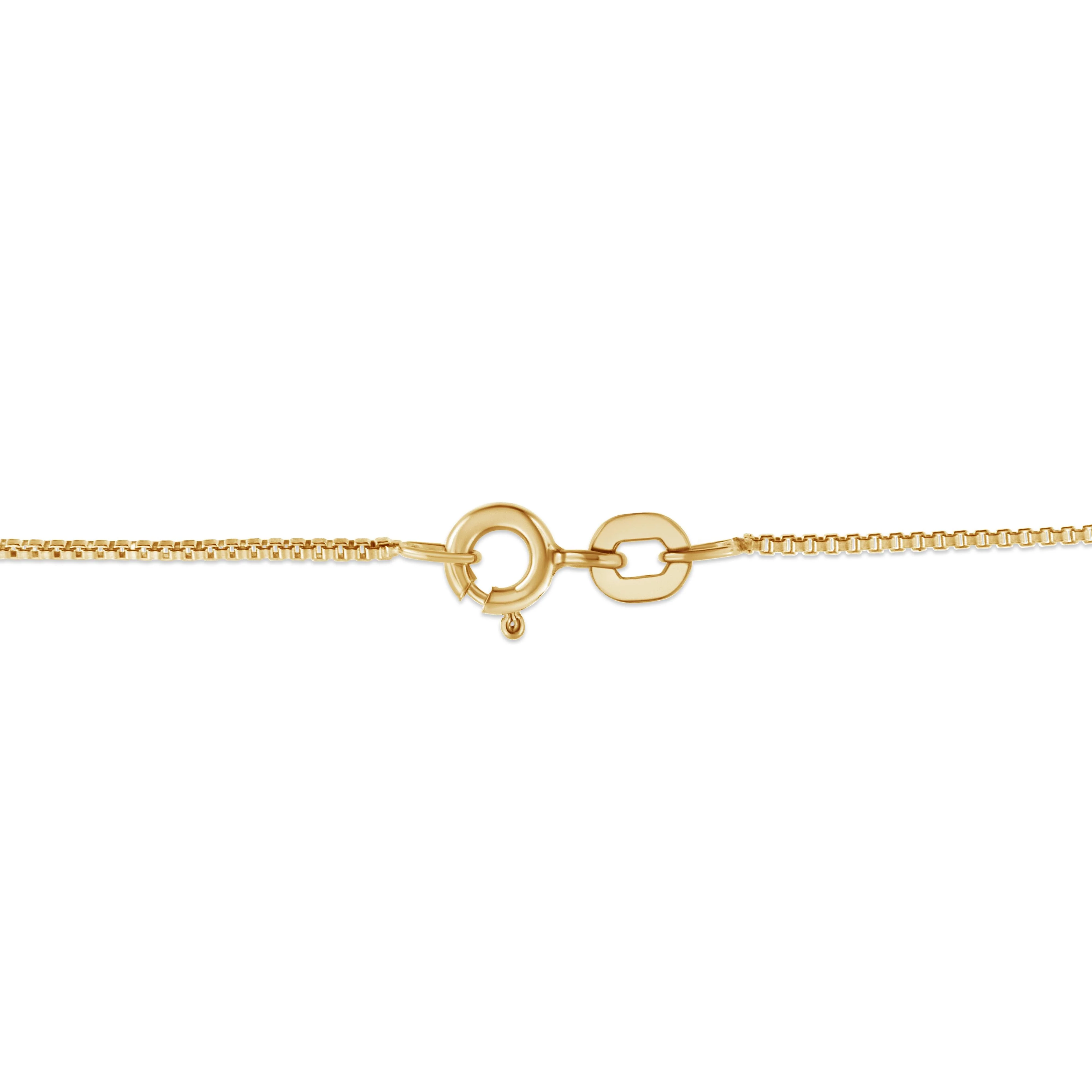 14K Yellow Gold Plated .925 Sterling Silver 1.0 Cttw Champagne Diamond Heart Pendant Necklace (K-L Color, I1-I2 Clarity) - 18" - Image 4