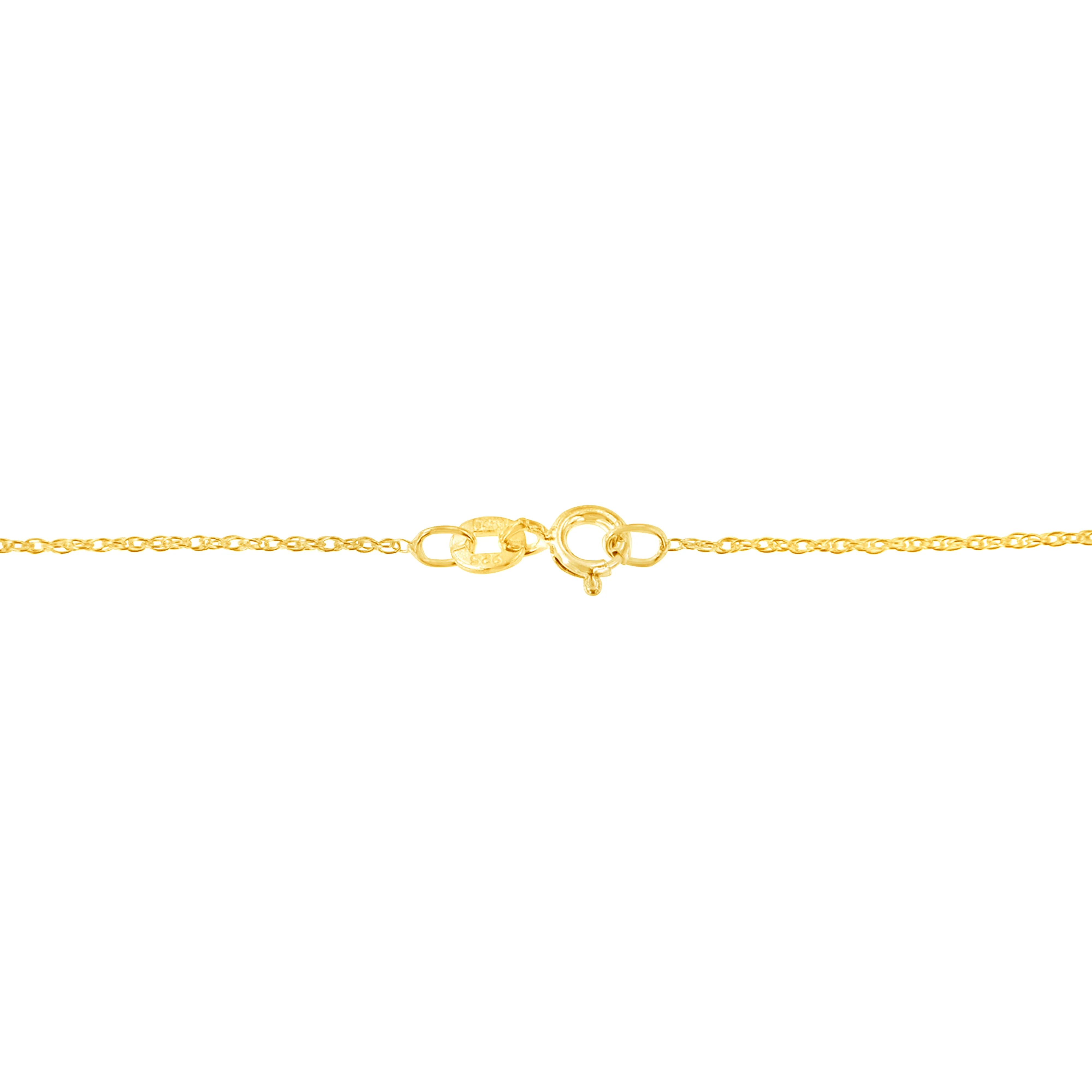 14K Yellow Gold Plated .925 Sterling Silver 1.00 Cttw Baguette Diamond Composite Open Heart 18" Inch Pendant Necklace (I-J Color, I1-I2 Clarity) - Image 4