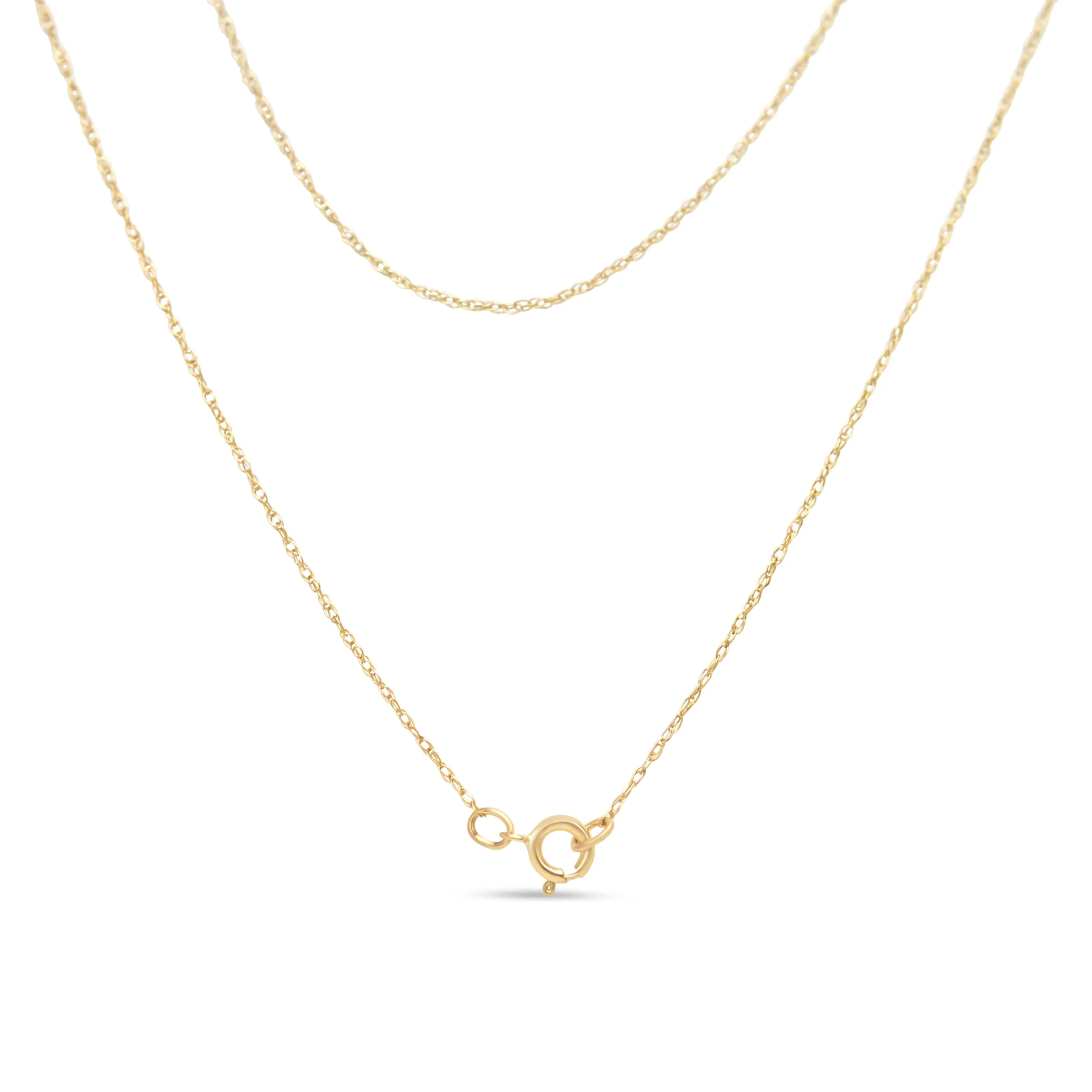 14K Yellow Gold Plated .925 Sterling Silver 1/4 Cttw Round and Baguette-Cut Diamond Composite Heart 18" Pendant Necklace (H-I Color, SI2-I1 Clarity) - Image 3
