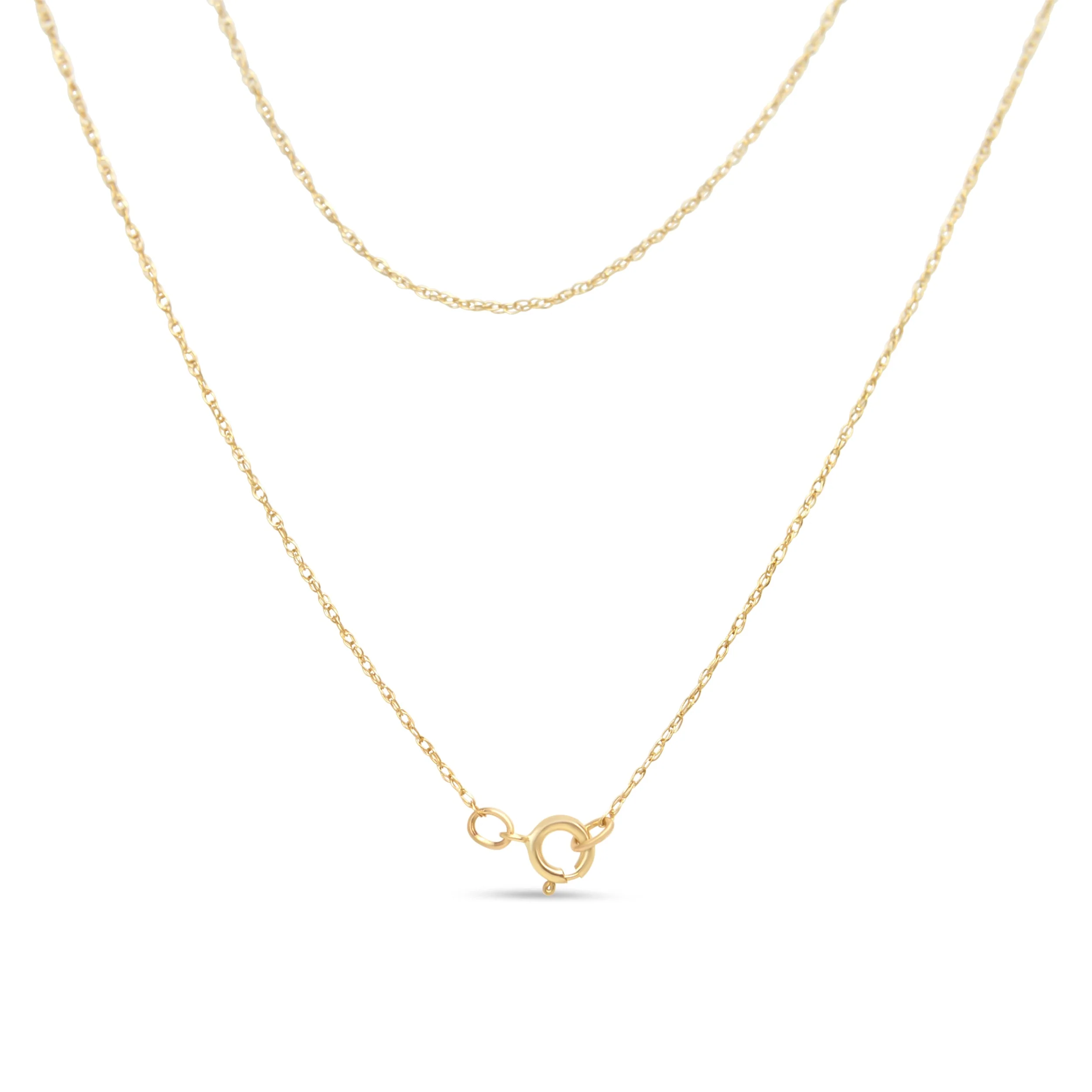 14K Yellow Gold Plated .925 Sterling Silver 1/4 Cttw Round and Baguette-Cut Diamond Composite Heart 18" Pendant Necklace (H-I Color, SI2-I1 Clarity) - Image 6