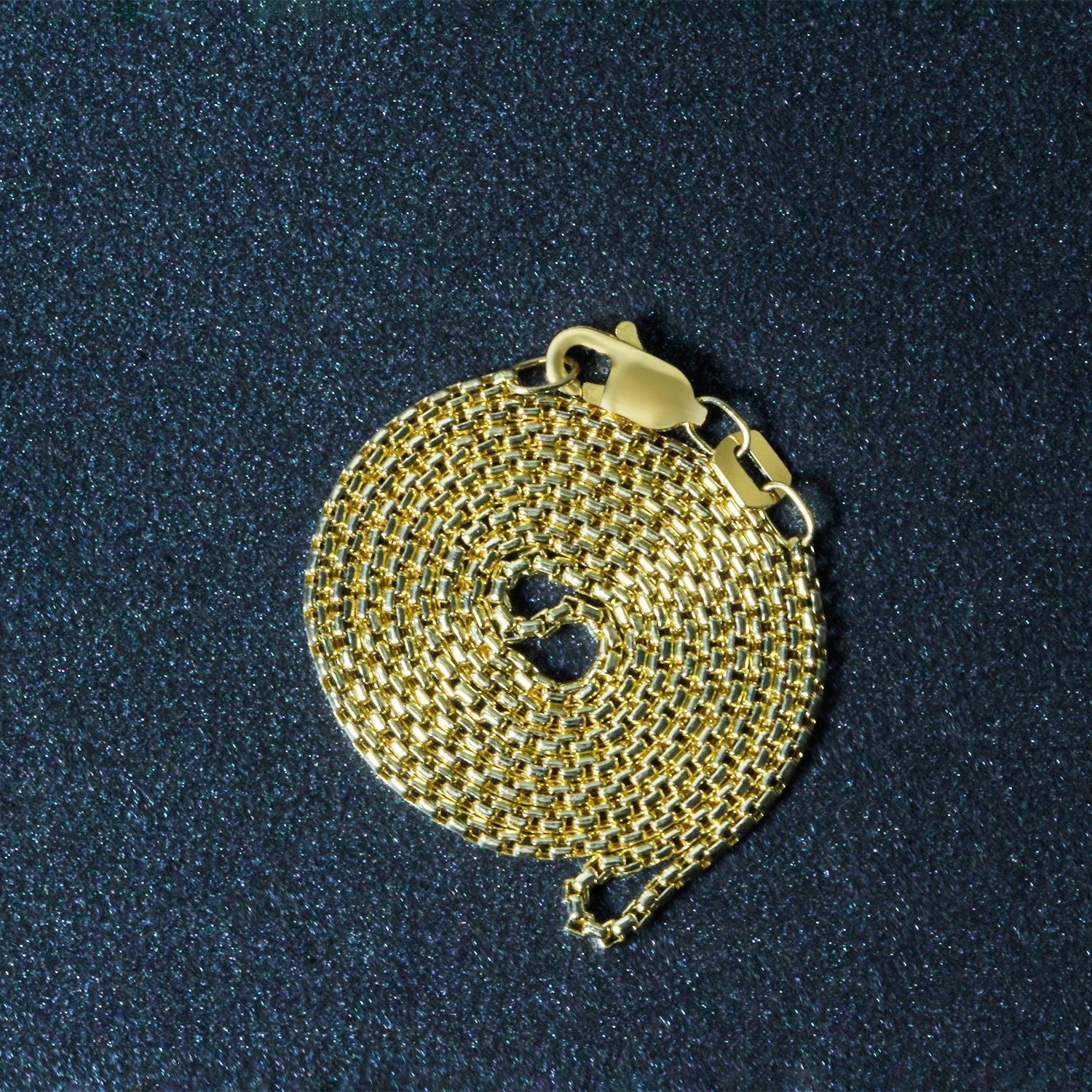 14k Yellow Gold Round Box Chain 1.35 mm - Image 12