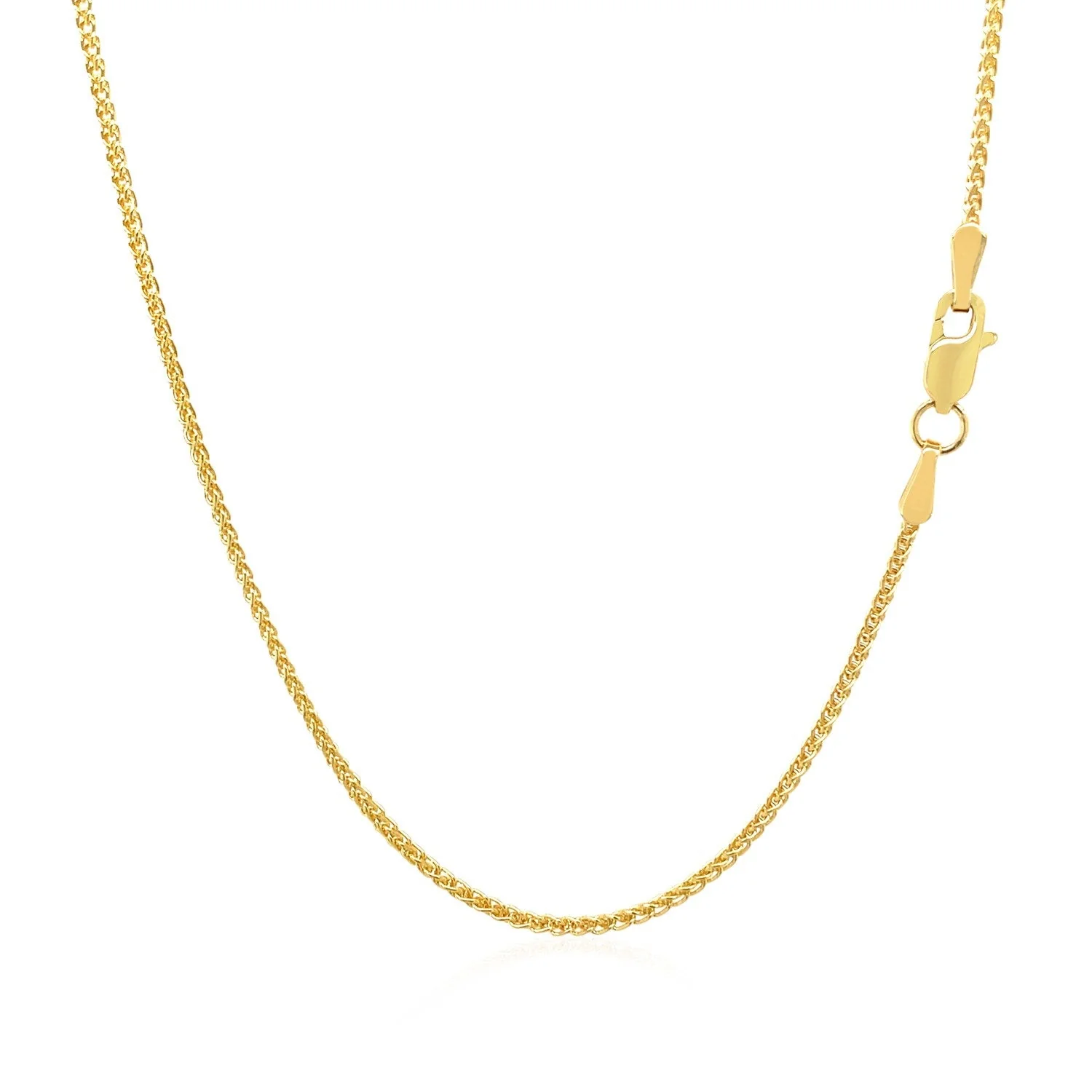 14k Yellow Gold Round Chain 1.2mm - Image 8