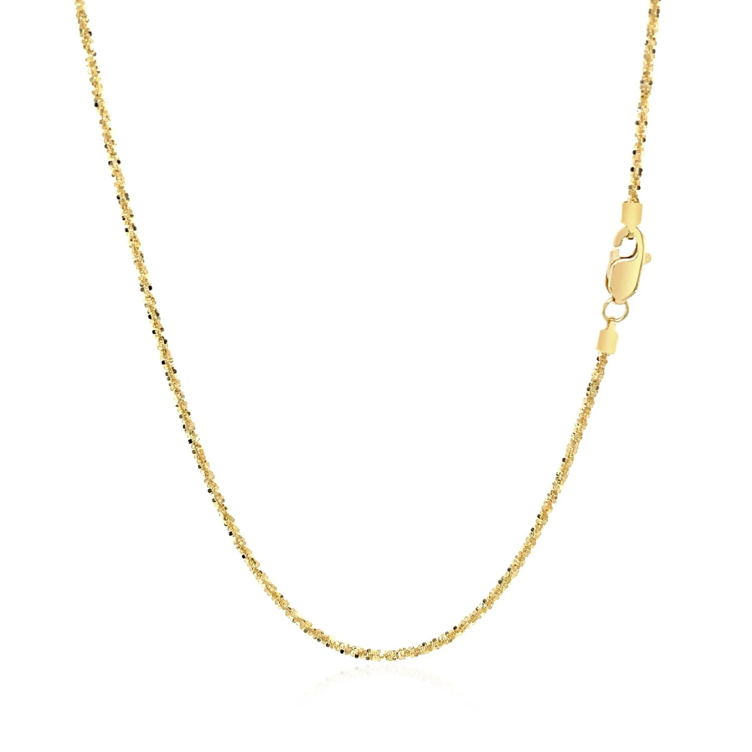 14k Yellow Gold Sparkle Chain 1.1mm - Image 8