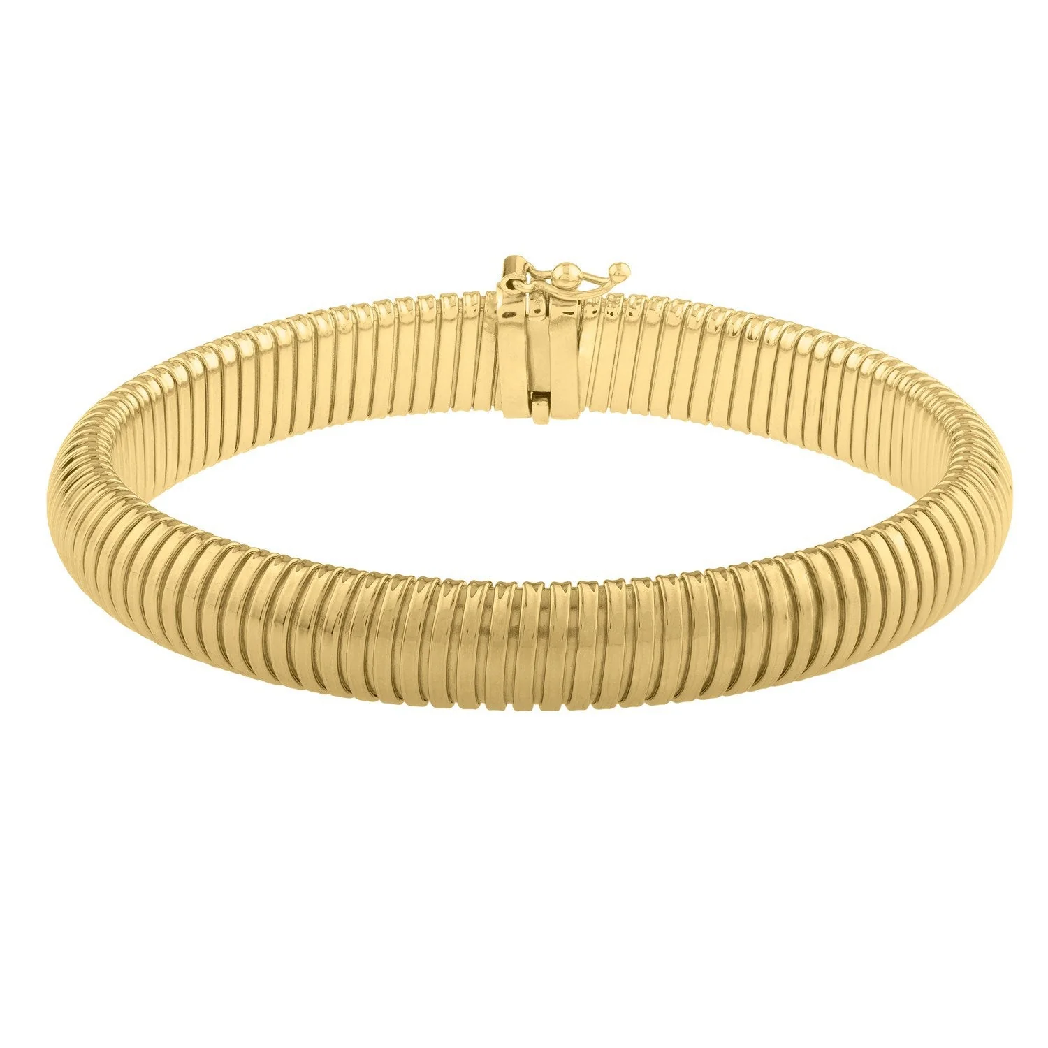14k Yellow Gold Tubogas Bracelet (9.00 mm) - Image 2