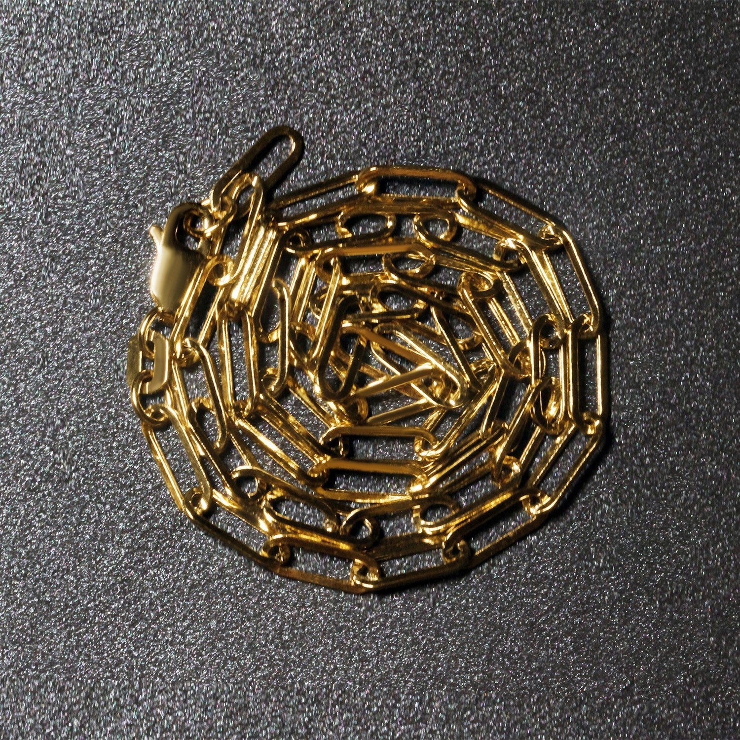 14K Yellow Gold Wide Paperclip Chain (3.3mm) - Image 12
