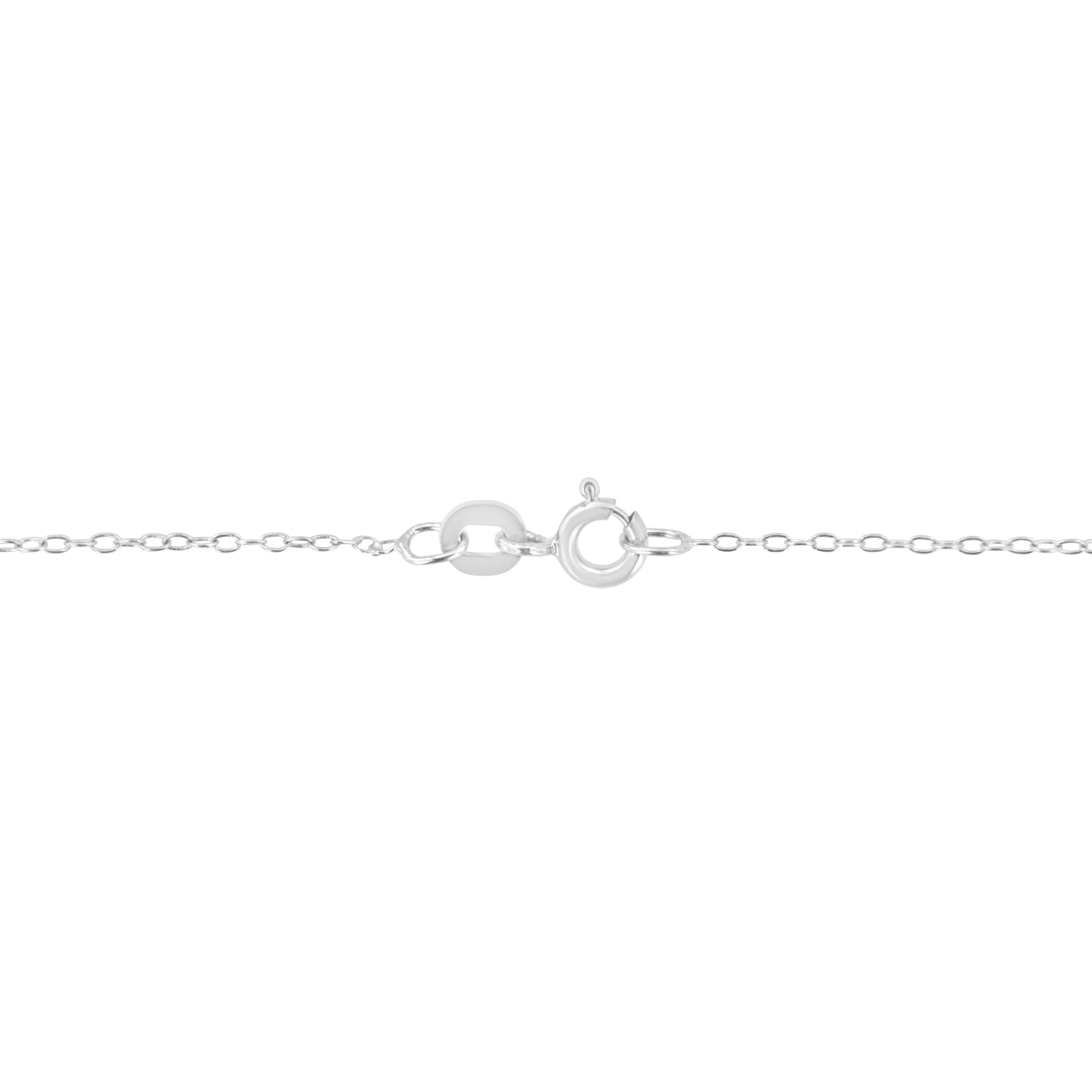 14KT White Gold 1/2 cttw Diamond Floral Cluster Pendant Necklace (HI, SI2-I1) - Image 3
