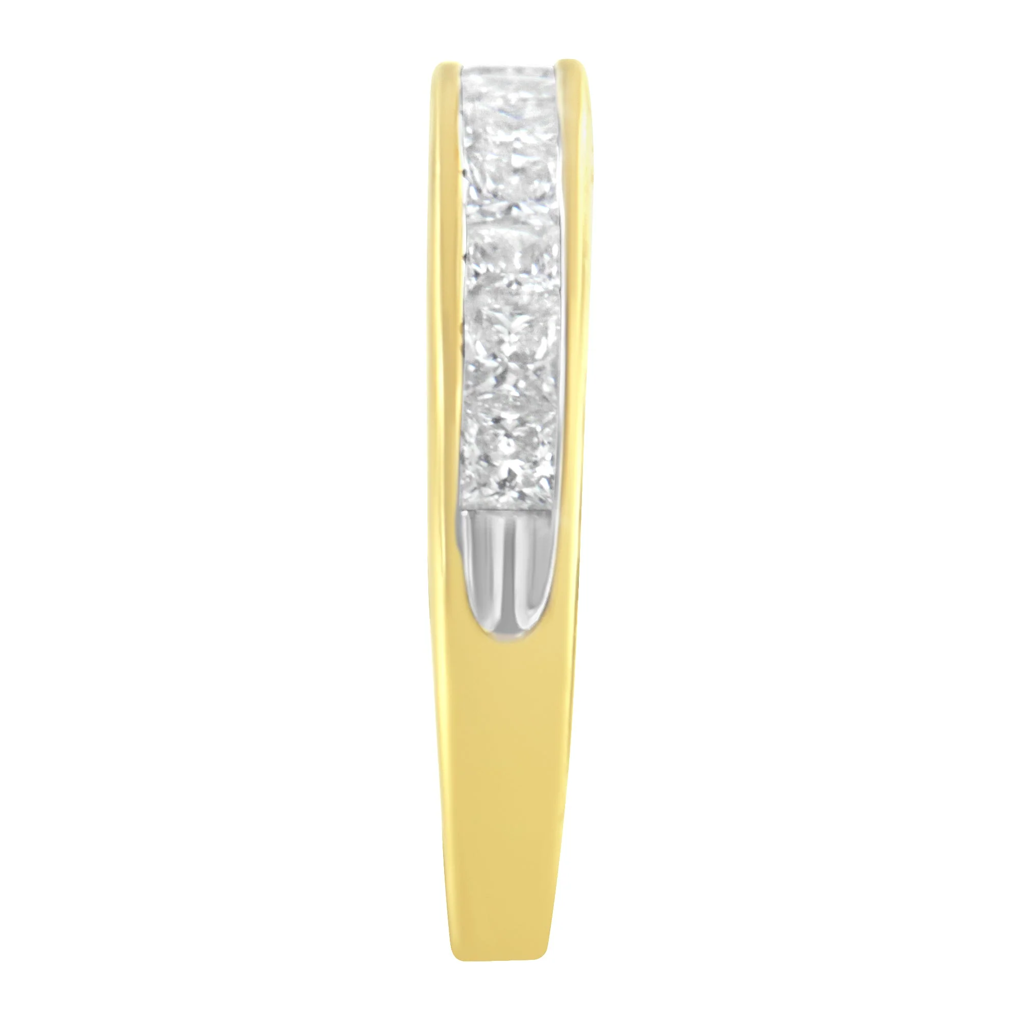 14KT Yellow Gold Diamond Channel Band Ring (1 cttw, H-I Color, SI2-I1 Clarity) - Image 10