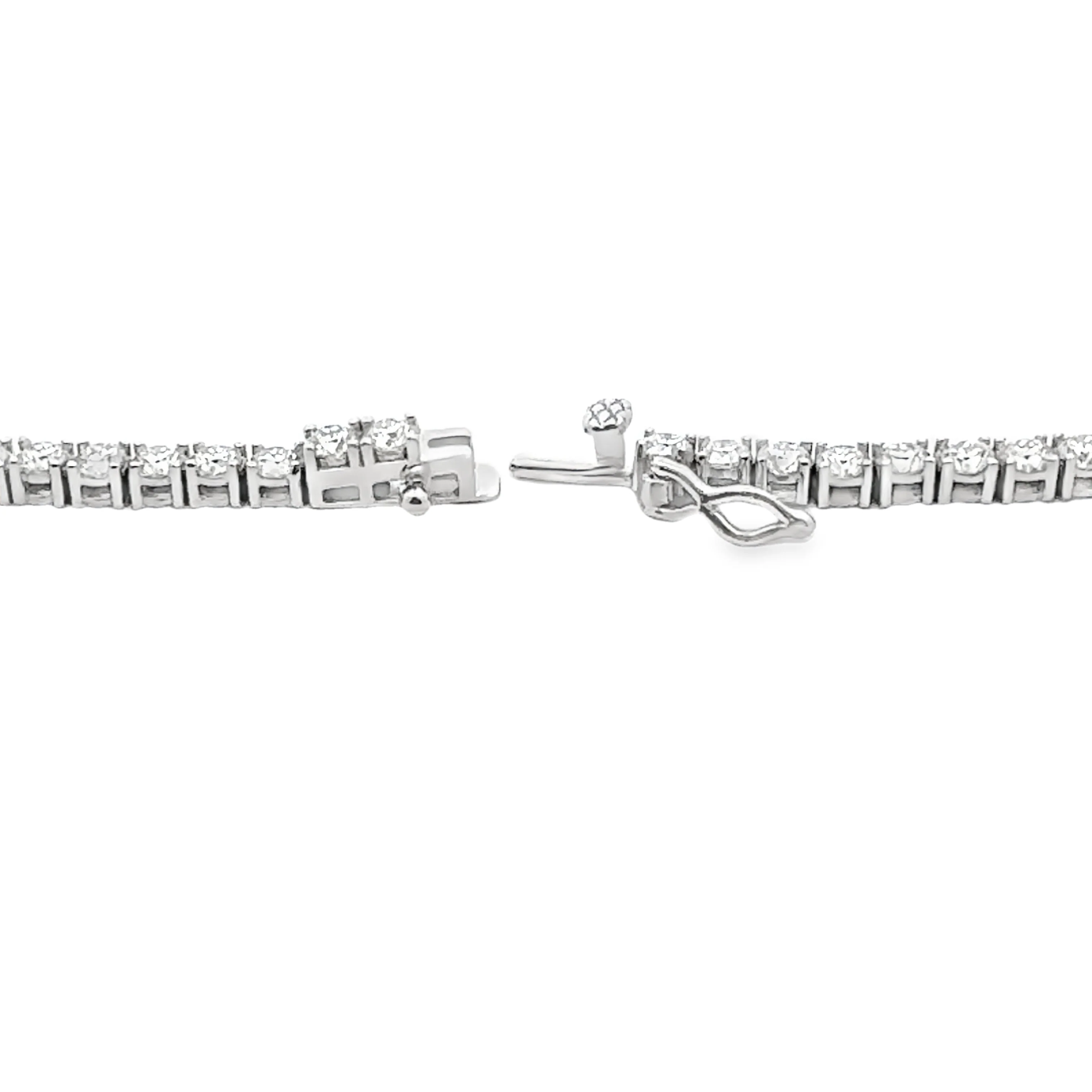 15.14ct Moissanite Tennis Necklace Sterling Silver - Image 2